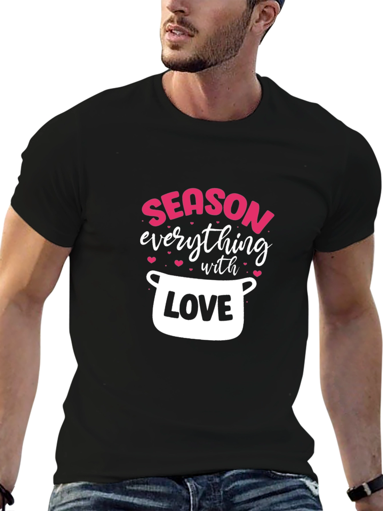 Season Everything With Love - Black T-Shirt