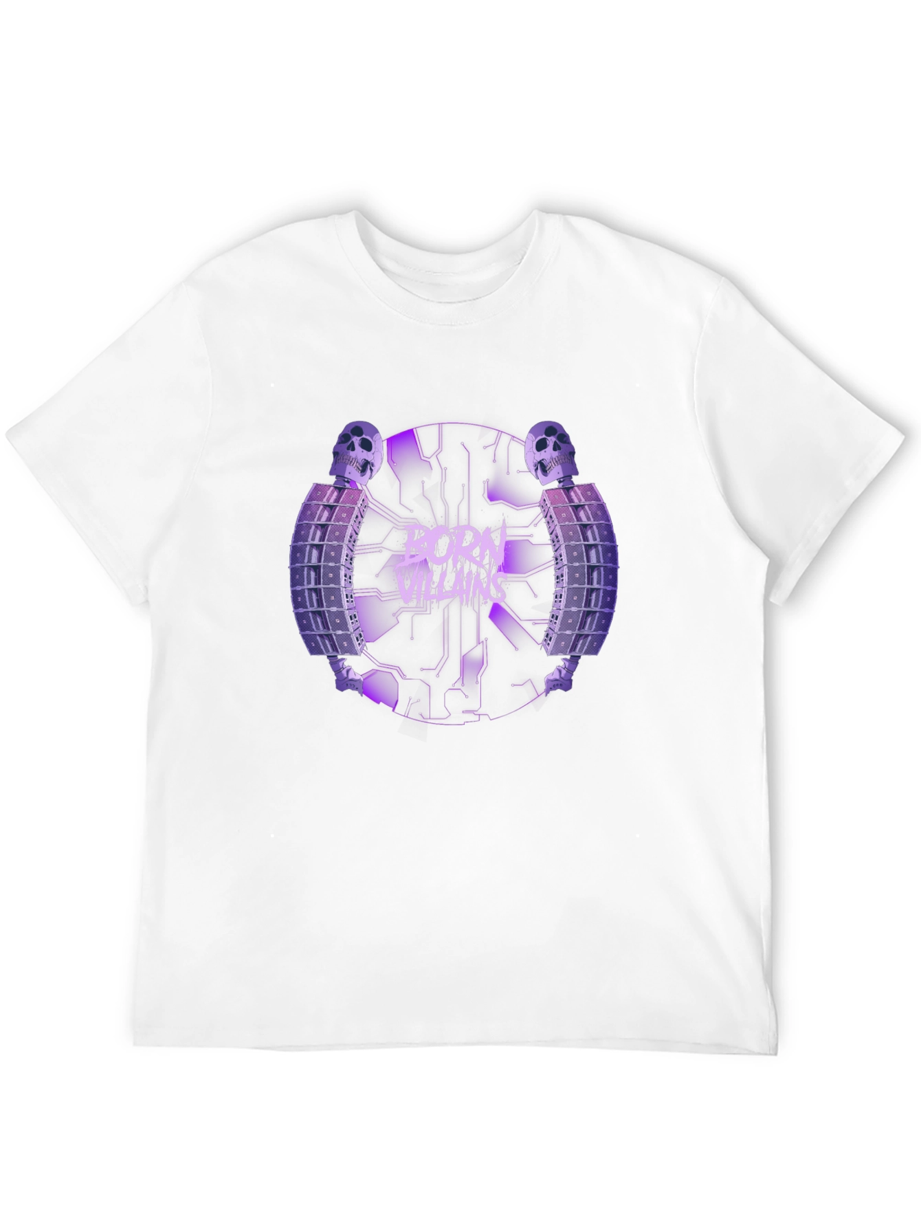 Born Villains Graphic Print Black T-Shirt