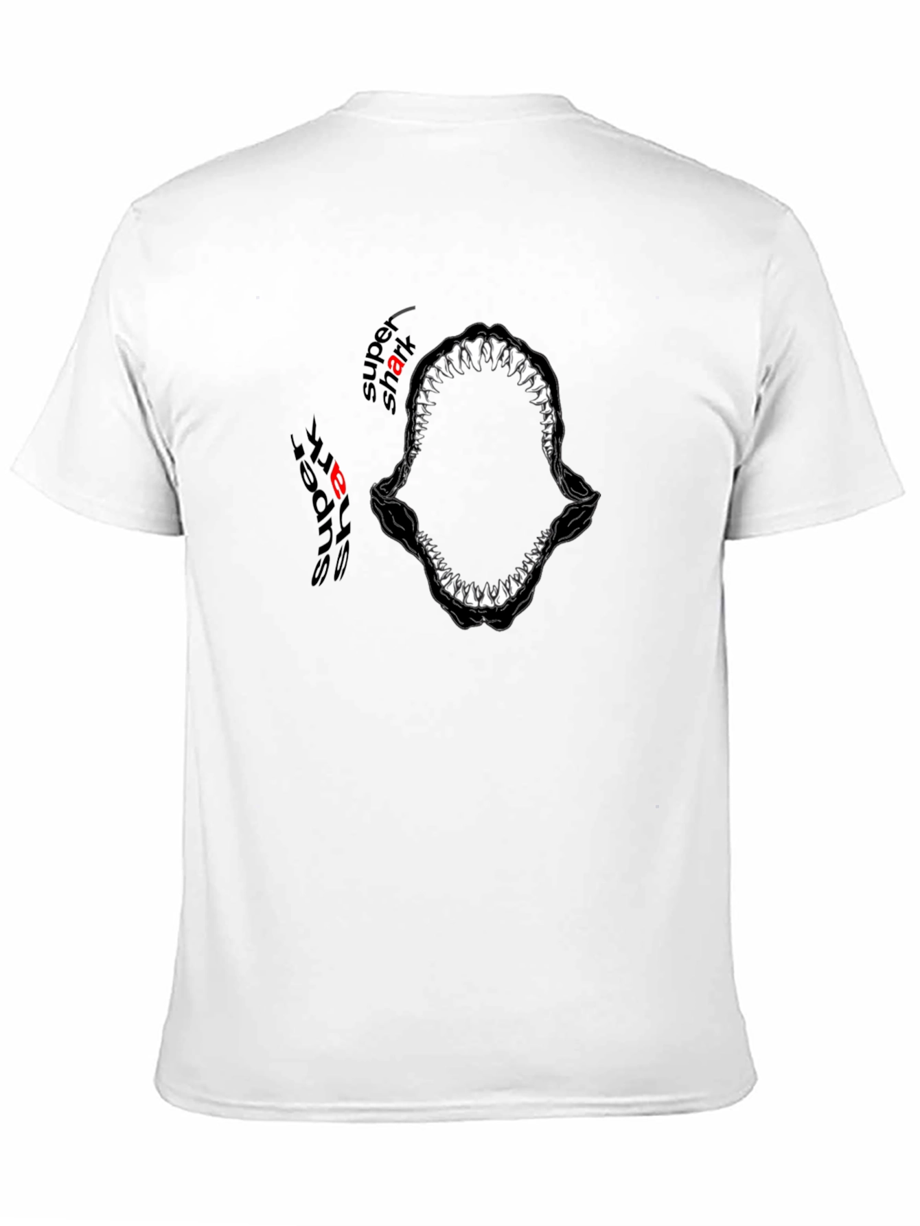 Super Shark Jaws Graphic Print T-Shirt