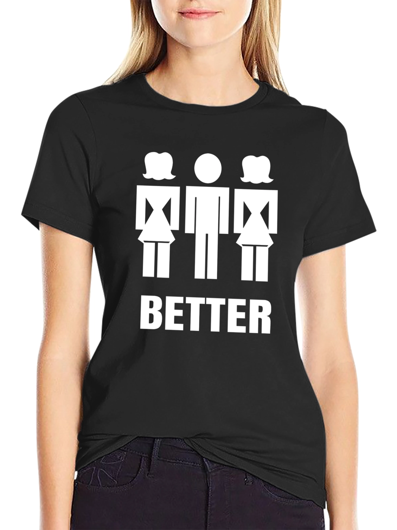 Funny Better with Two Women T-Shirt