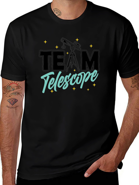 Team Telescope Graphic T-Shirt - Astronomy Lovers Tee