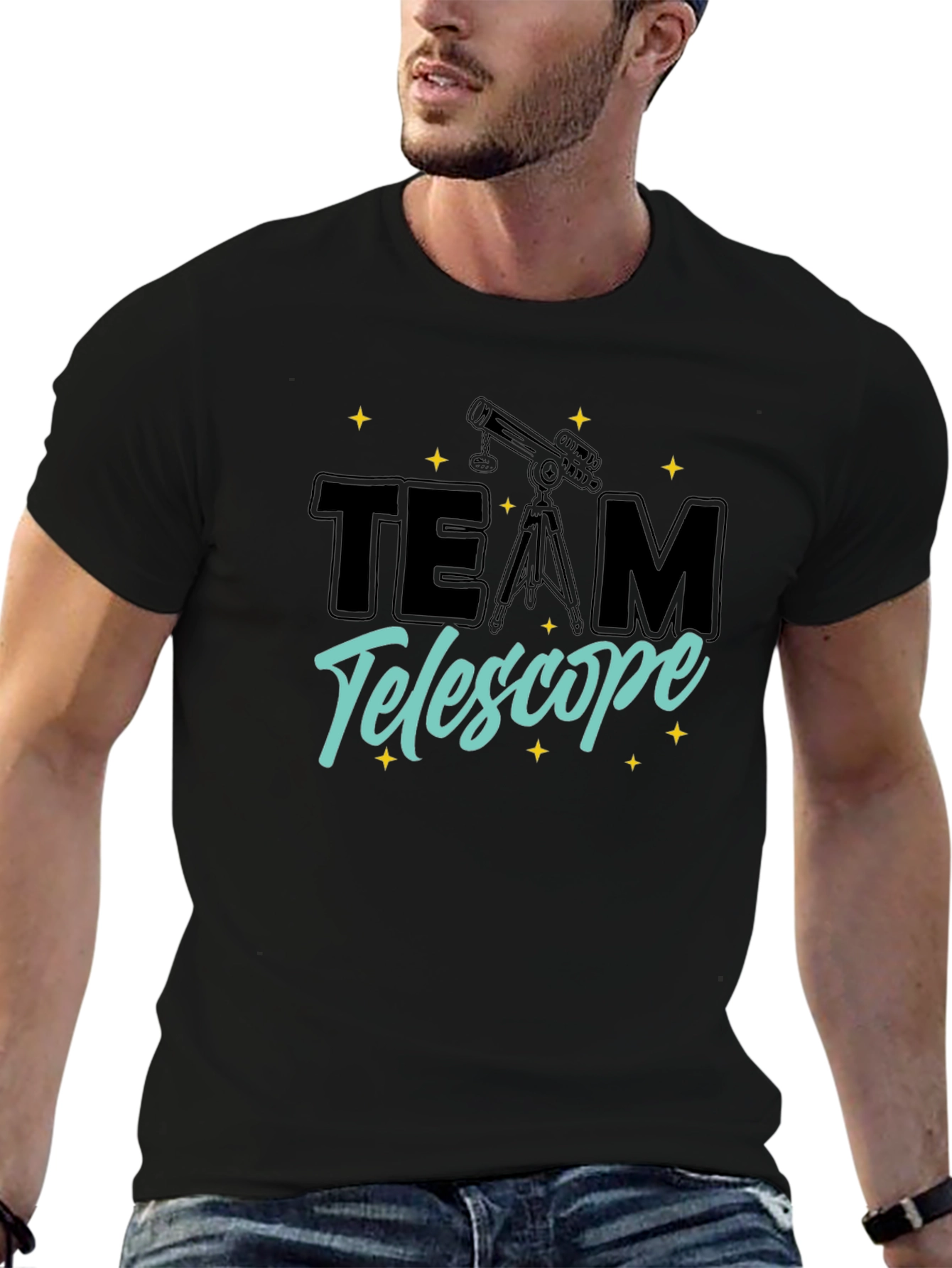 Team Telescope Graphic T-Shirt - Astronomy Lovers Tee