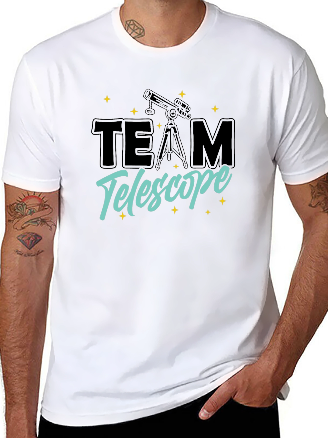 Team Telescope Graphic T-Shirt - Astronomy Lovers Tee