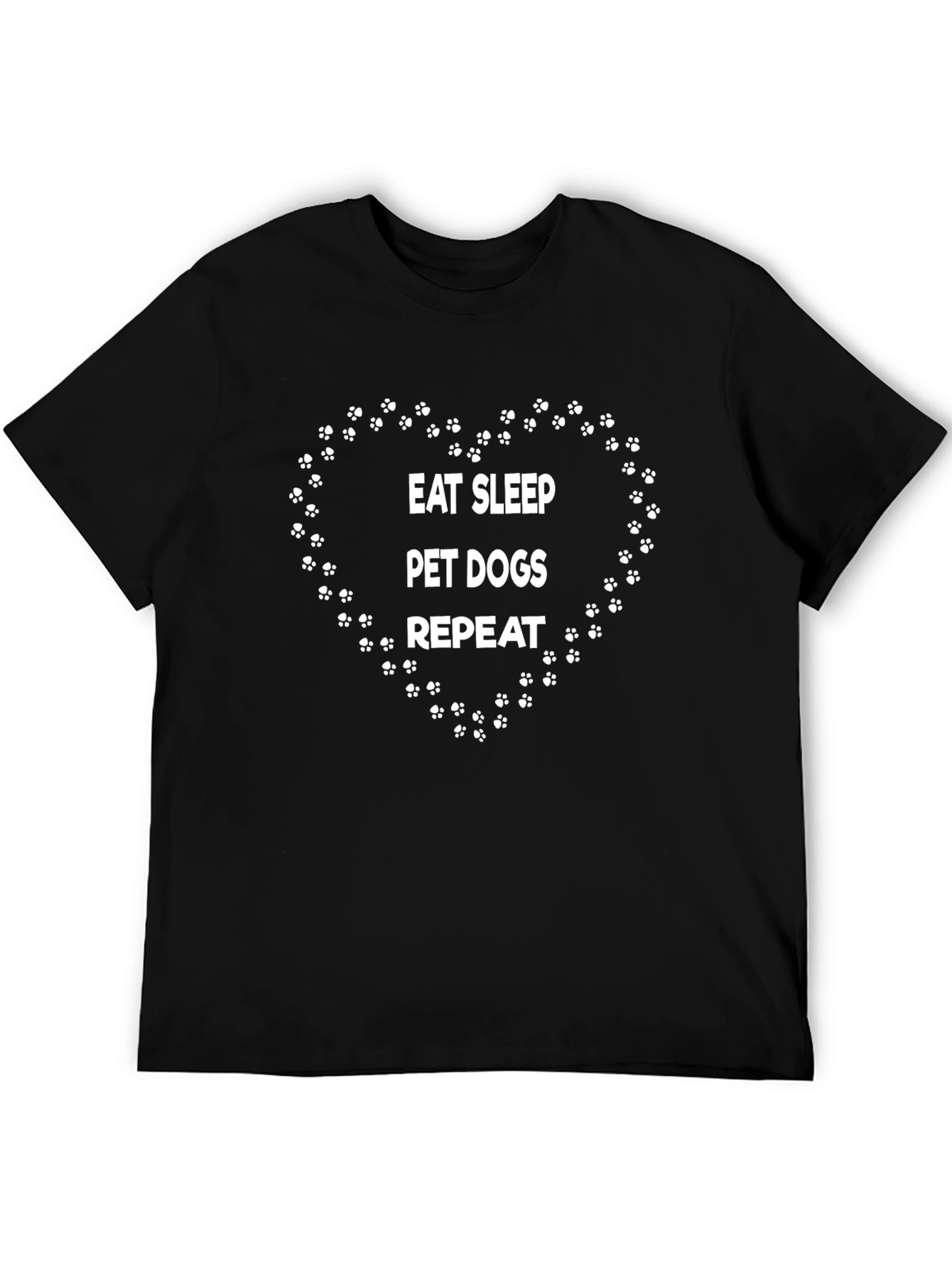 Eat Sleep Pet Dogs Repeat T-Shirt