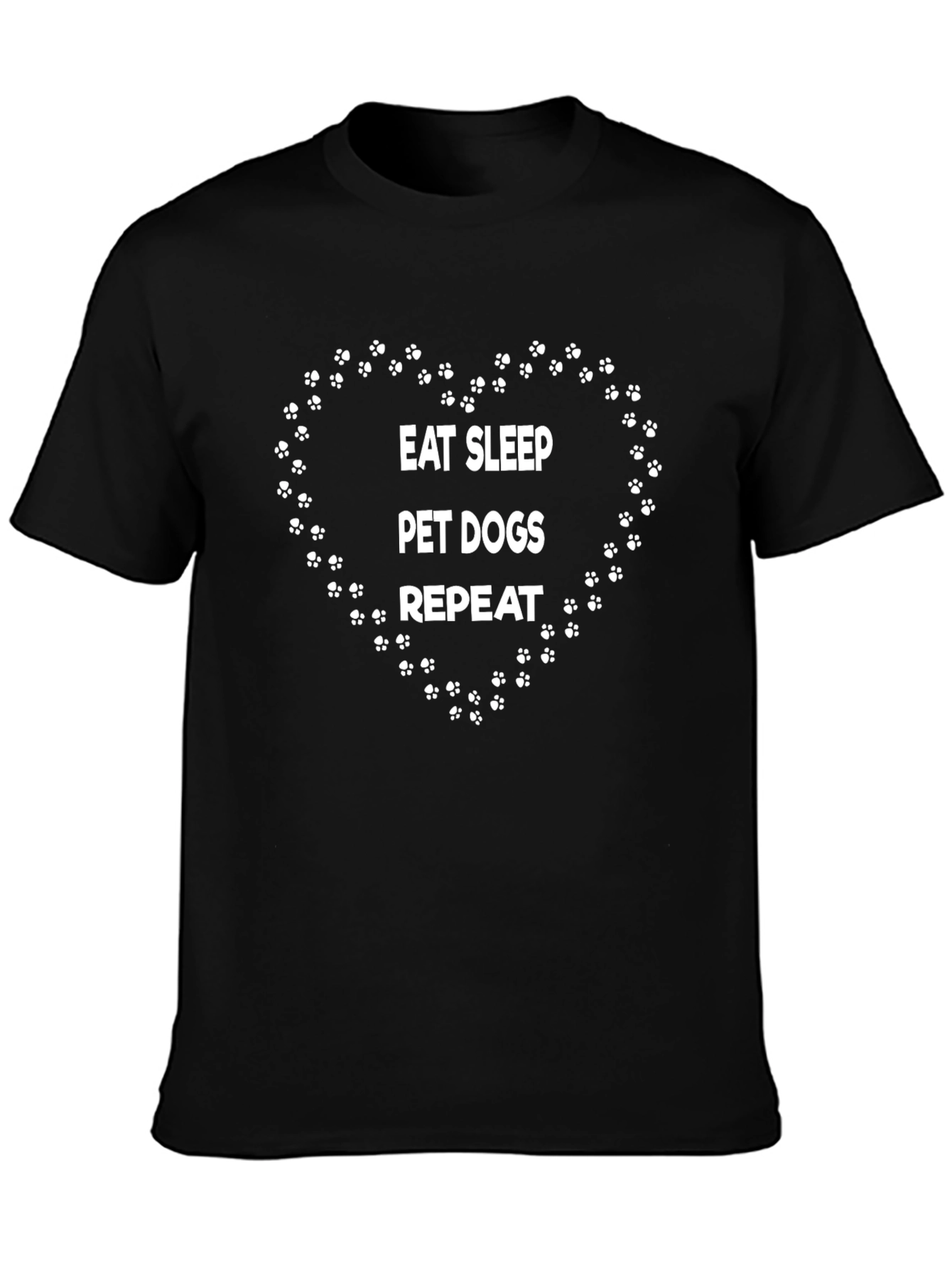 Eat Sleep Pet Dogs Repeat T-Shirt