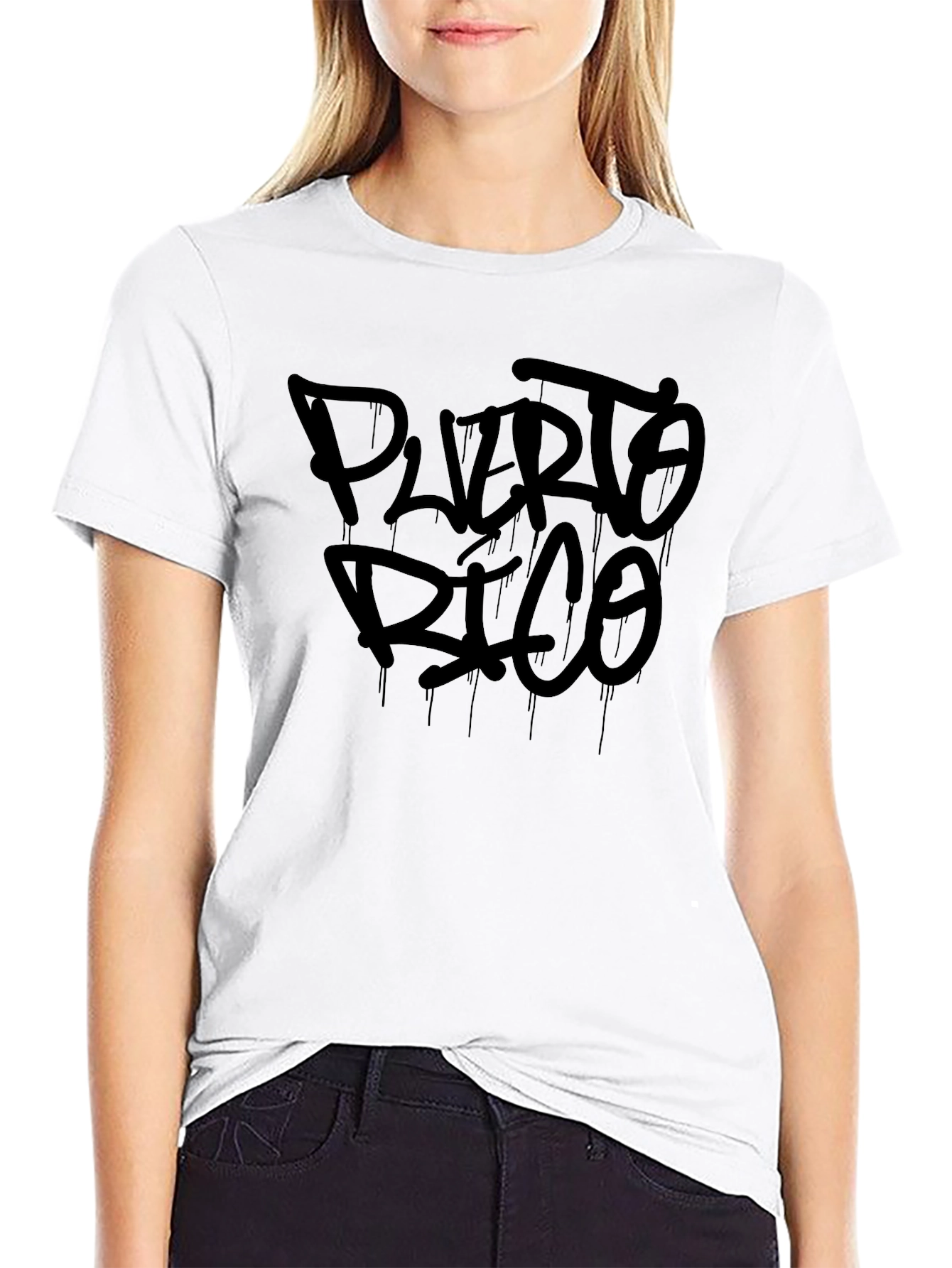 Puerto Rico T-Shirt - Black Graphic Tee