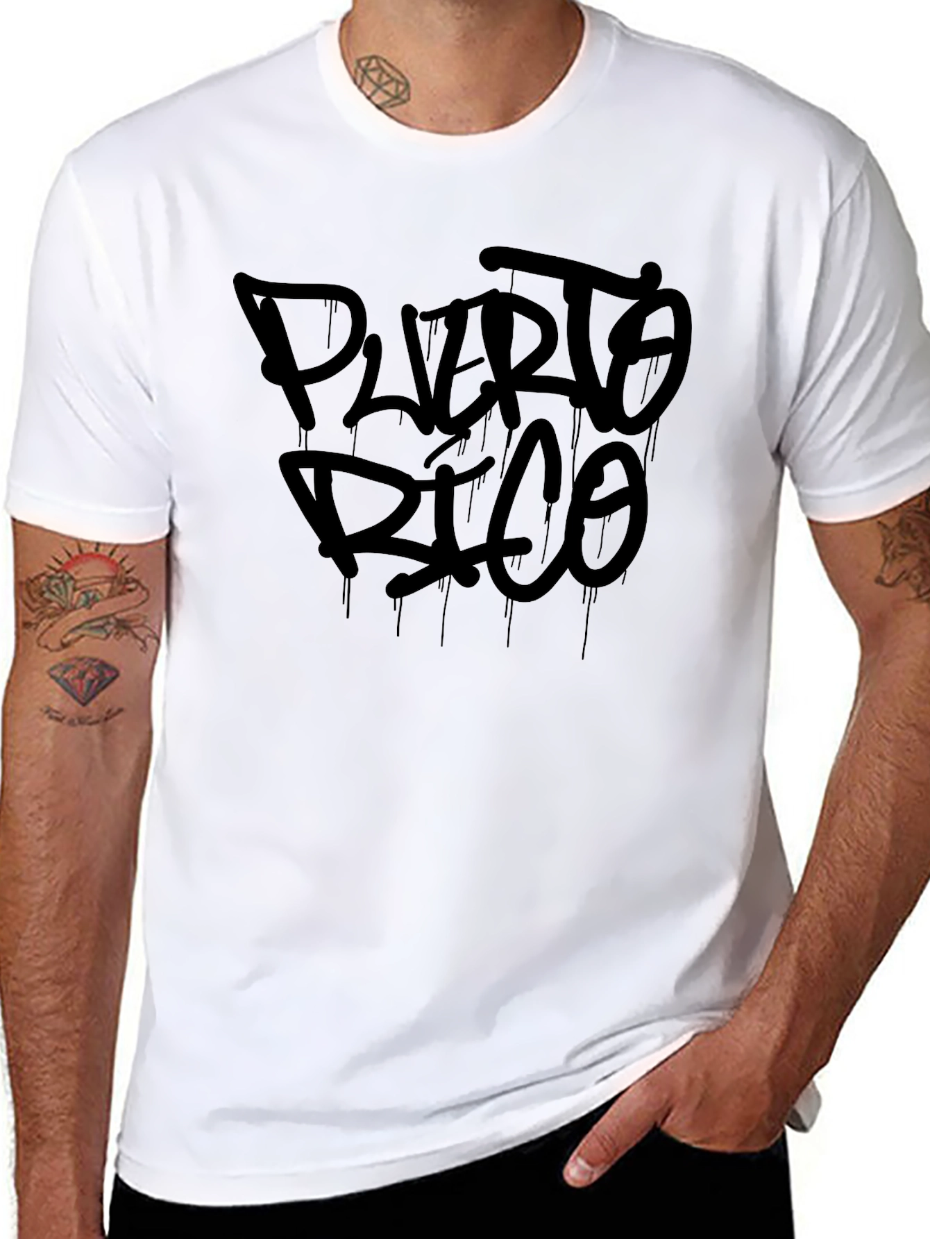 Puerto Rico T-Shirt - Black Graphic Tee