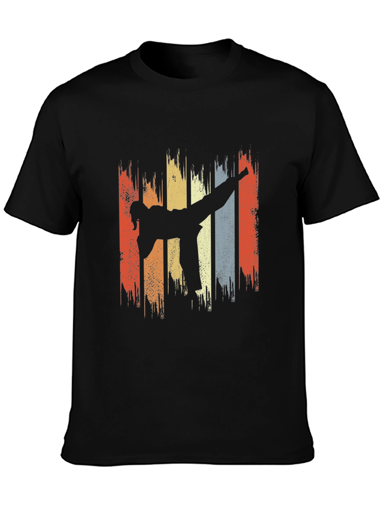Retro Martial Arts Kick T-Shirt