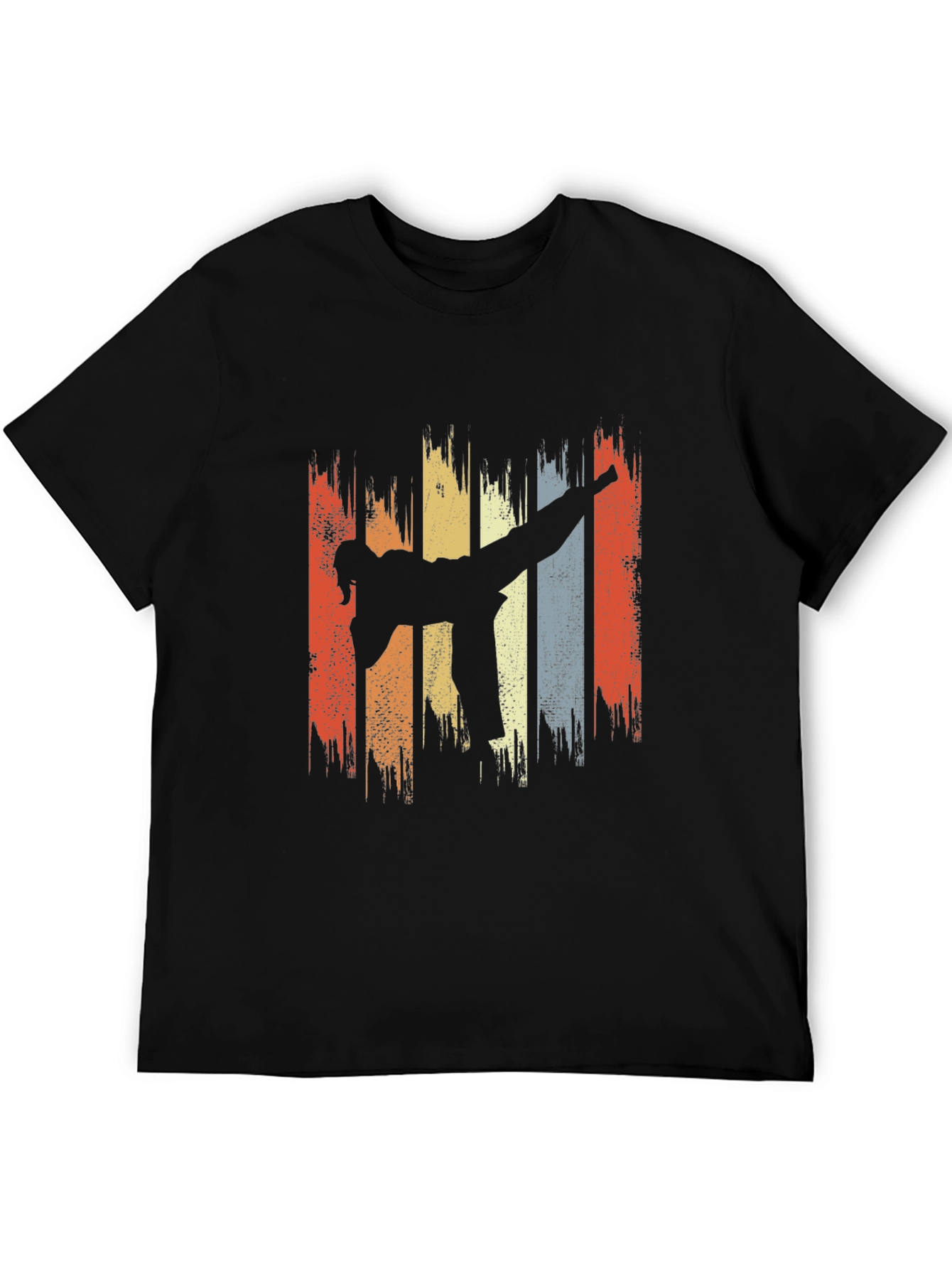 Retro Martial Arts Kick T-Shirt