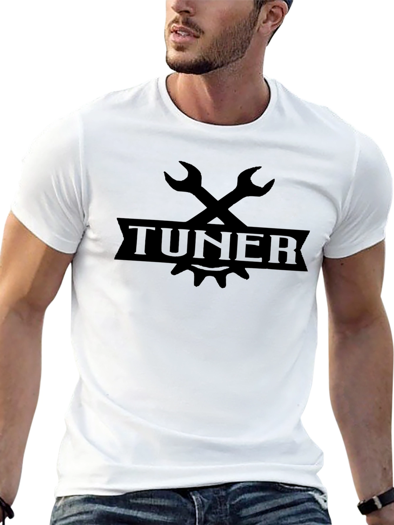 Tuner Wrench Graphic Black T-Shirt