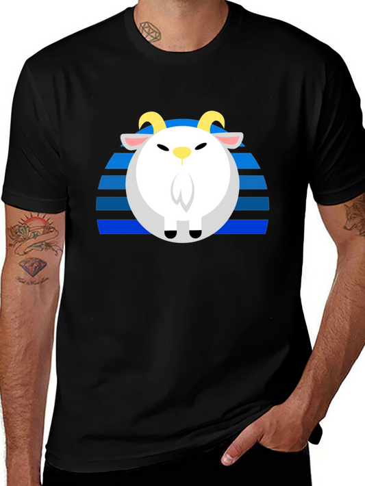 Goat Retro T-Shirt - Unique Graphic Tee