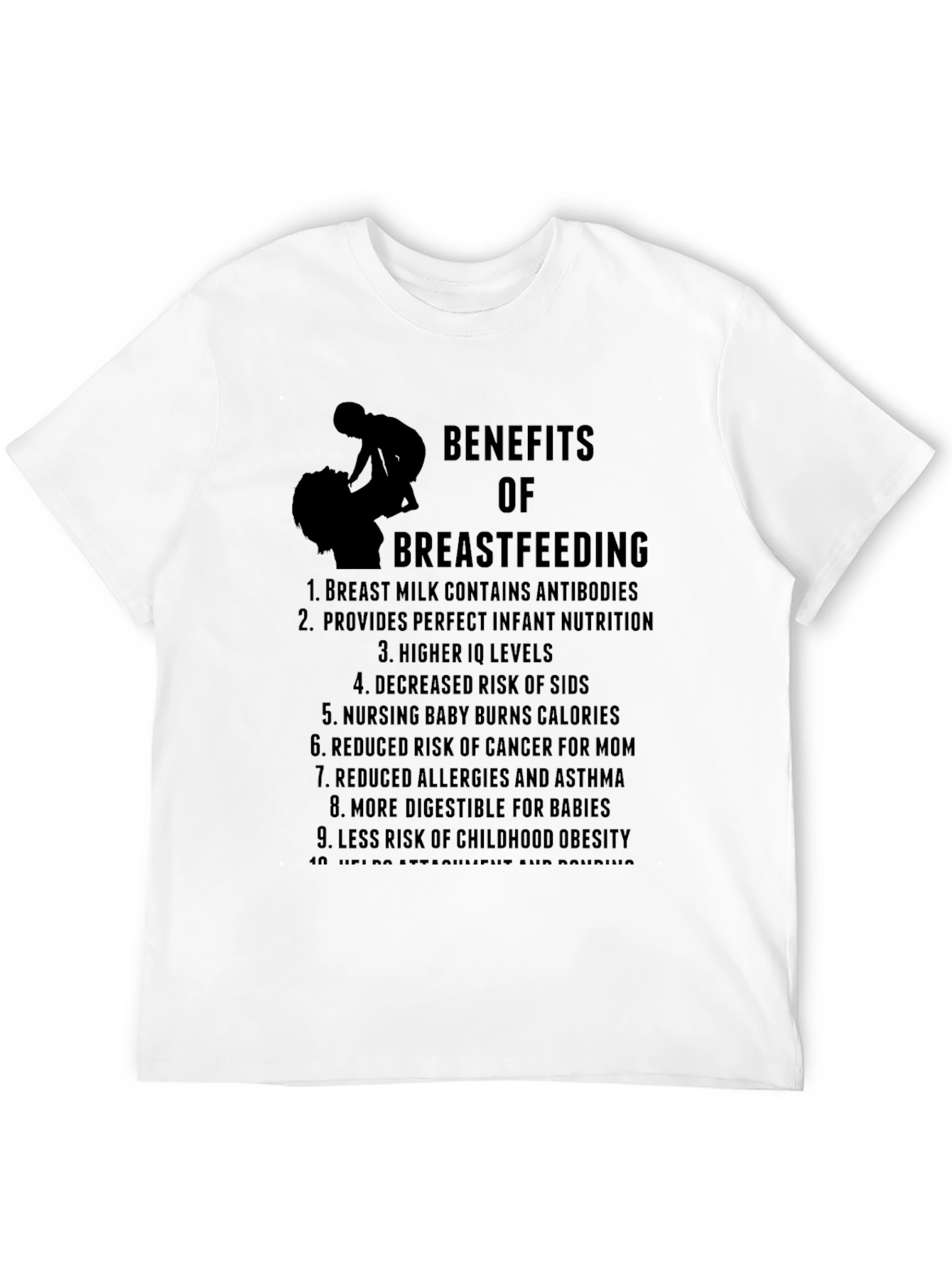 Benefits of Breastfeeding Graphic Tee