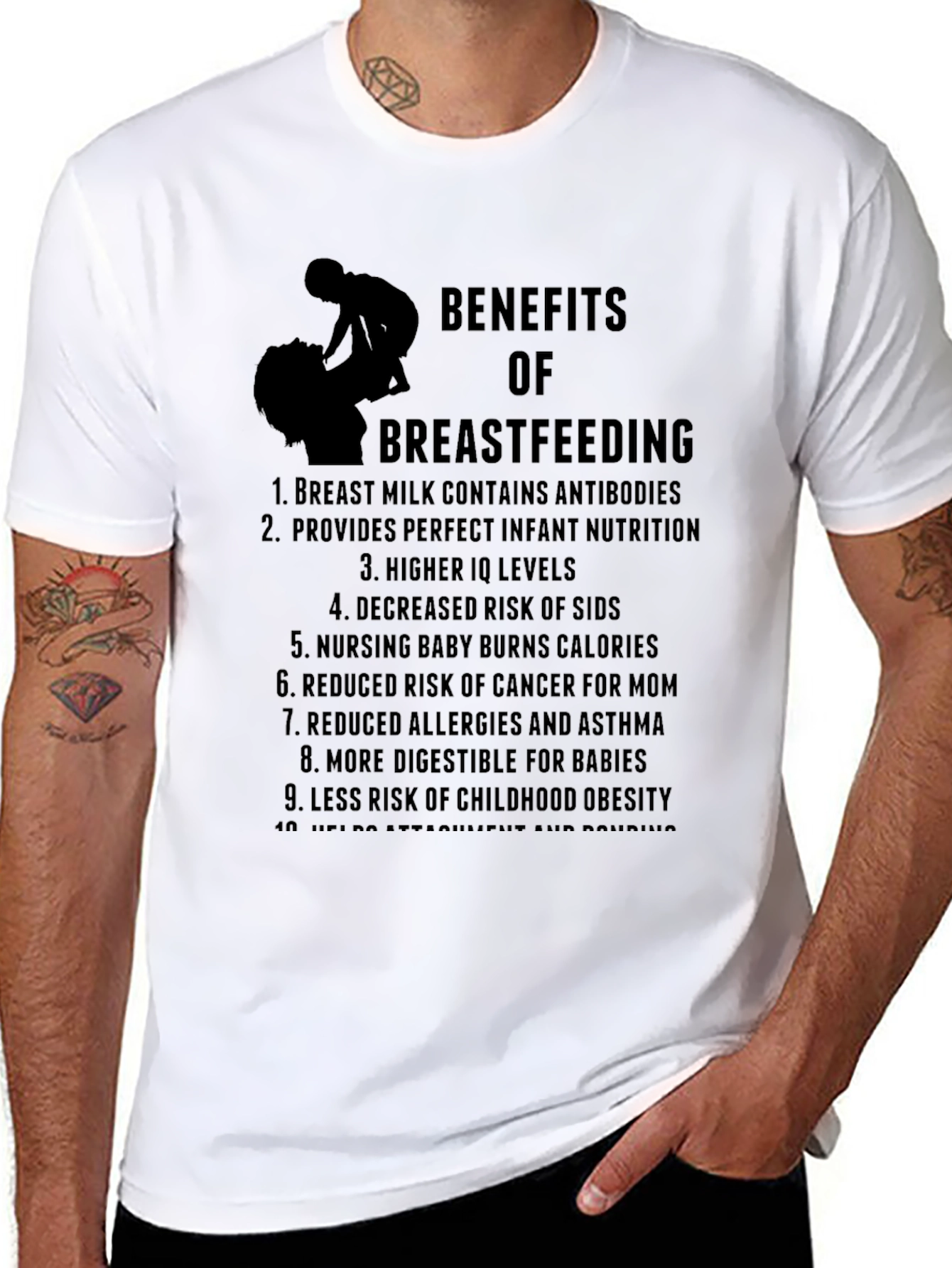 Benefits of Breastfeeding Graphic Tee
