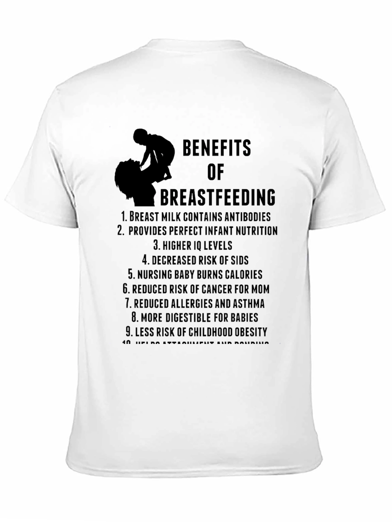 Benefits of Breastfeeding Graphic Tee