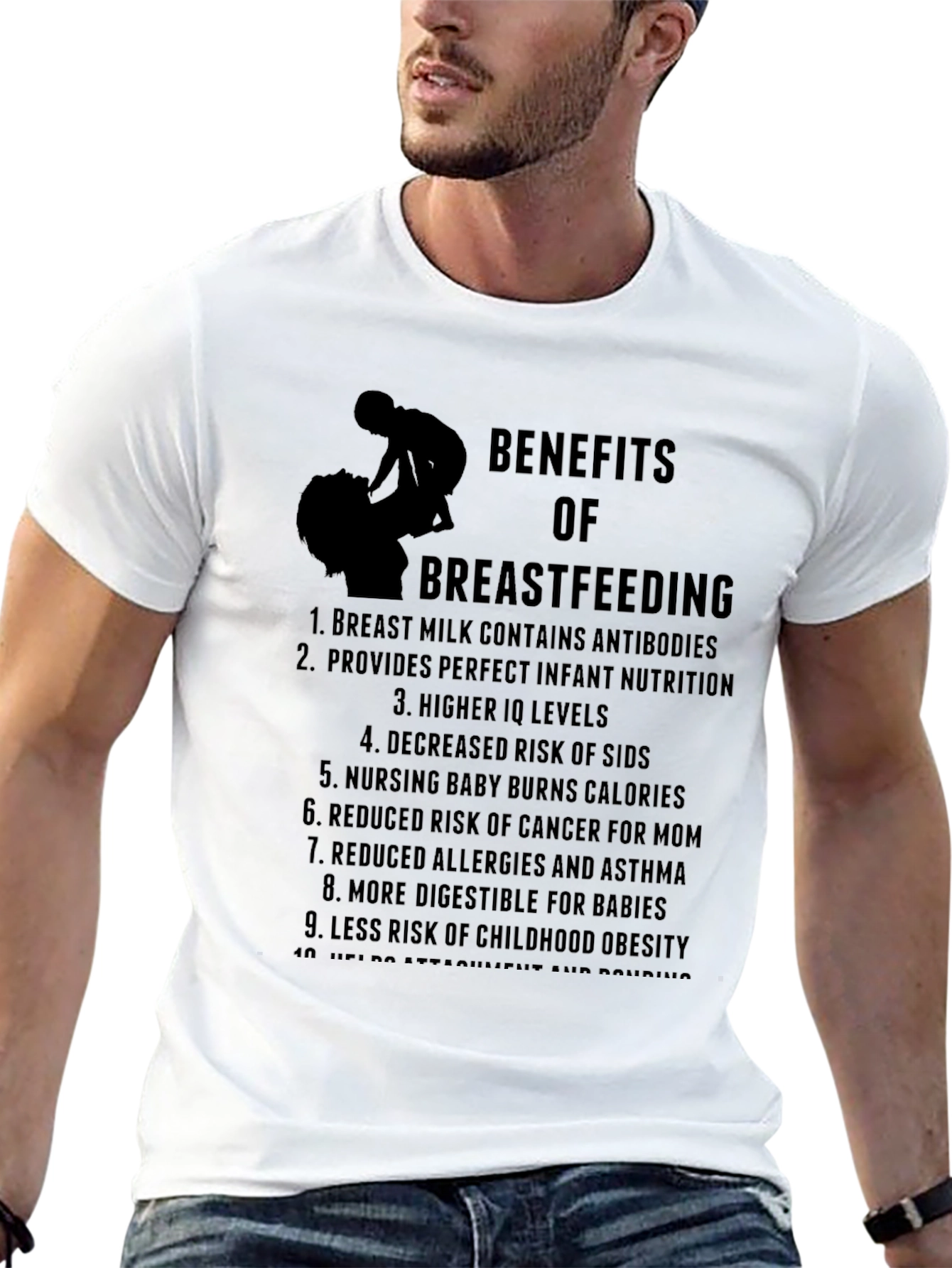 Benefits of Breastfeeding Graphic Tee