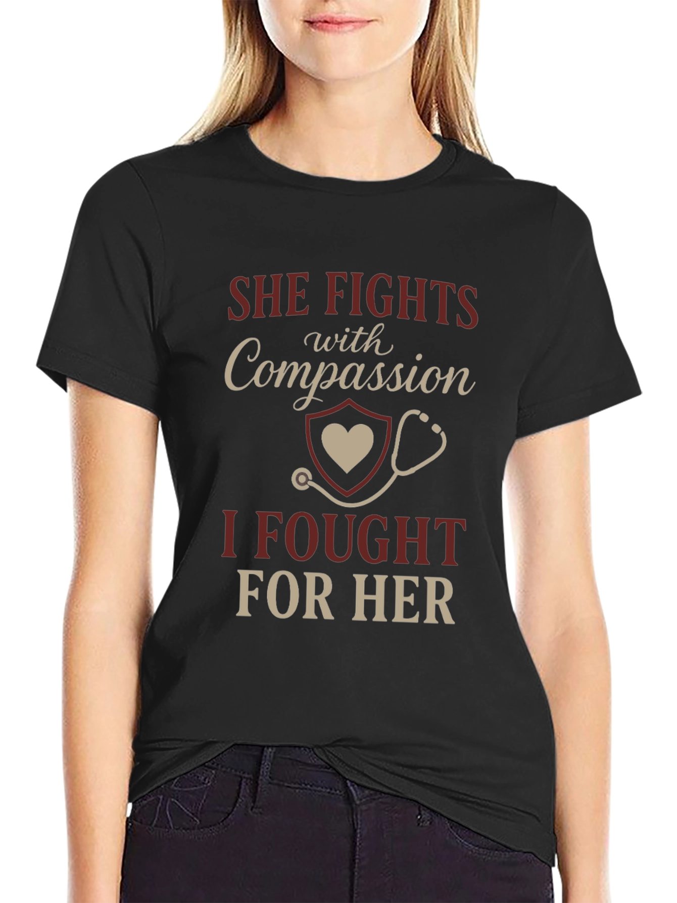 Compassionate Fighter T-Shirt - Support Our Heroes