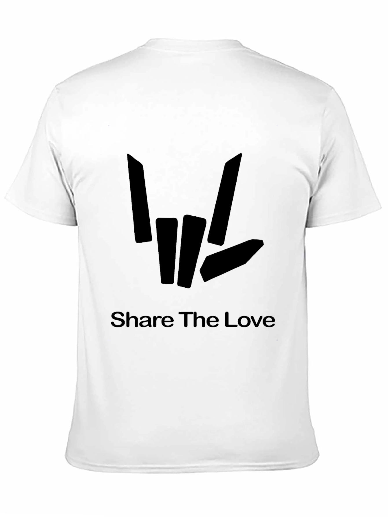 Share The Love T-Shirt Black Graphic Tee