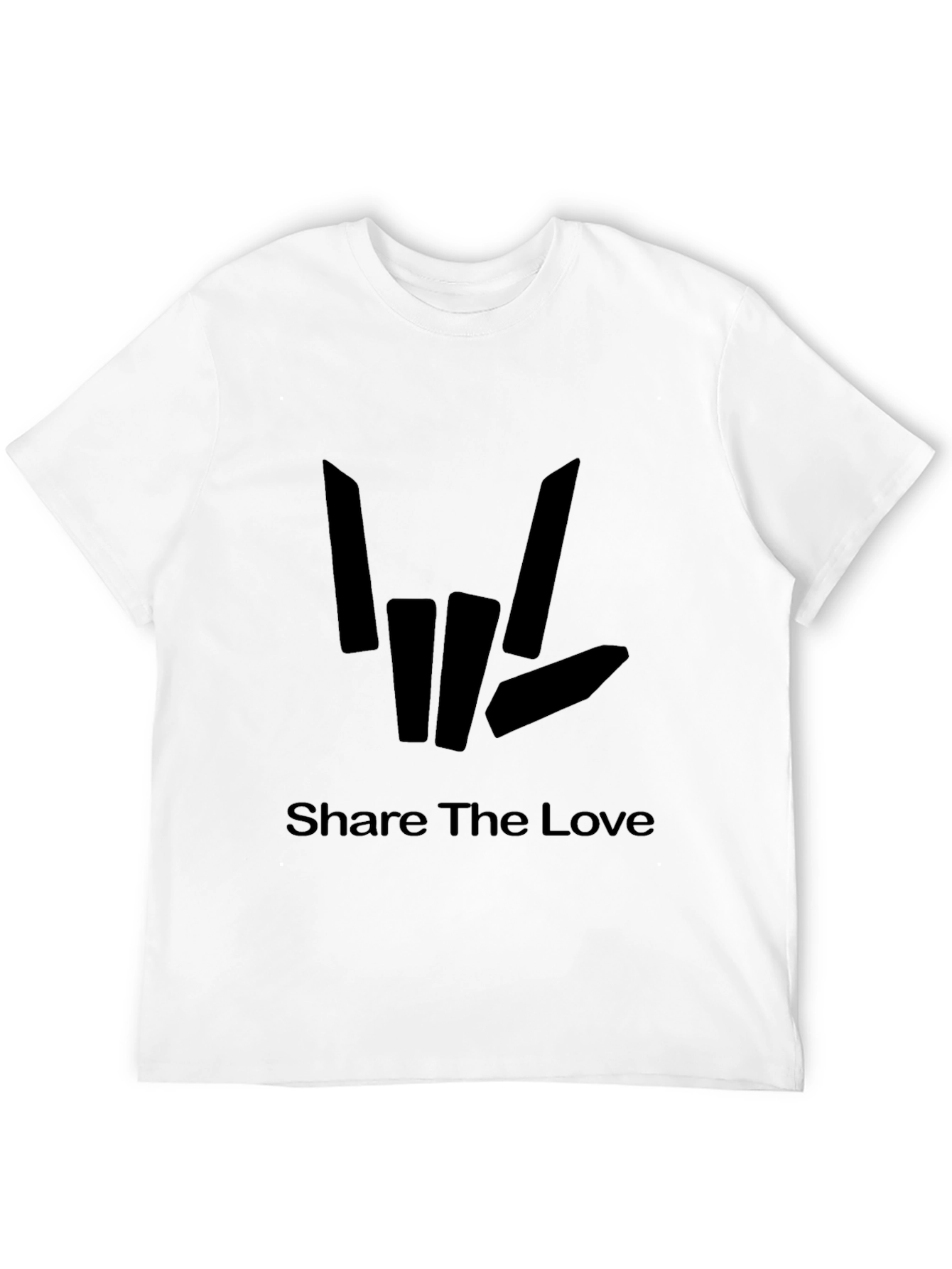Share The Love T-Shirt Black Graphic Tee