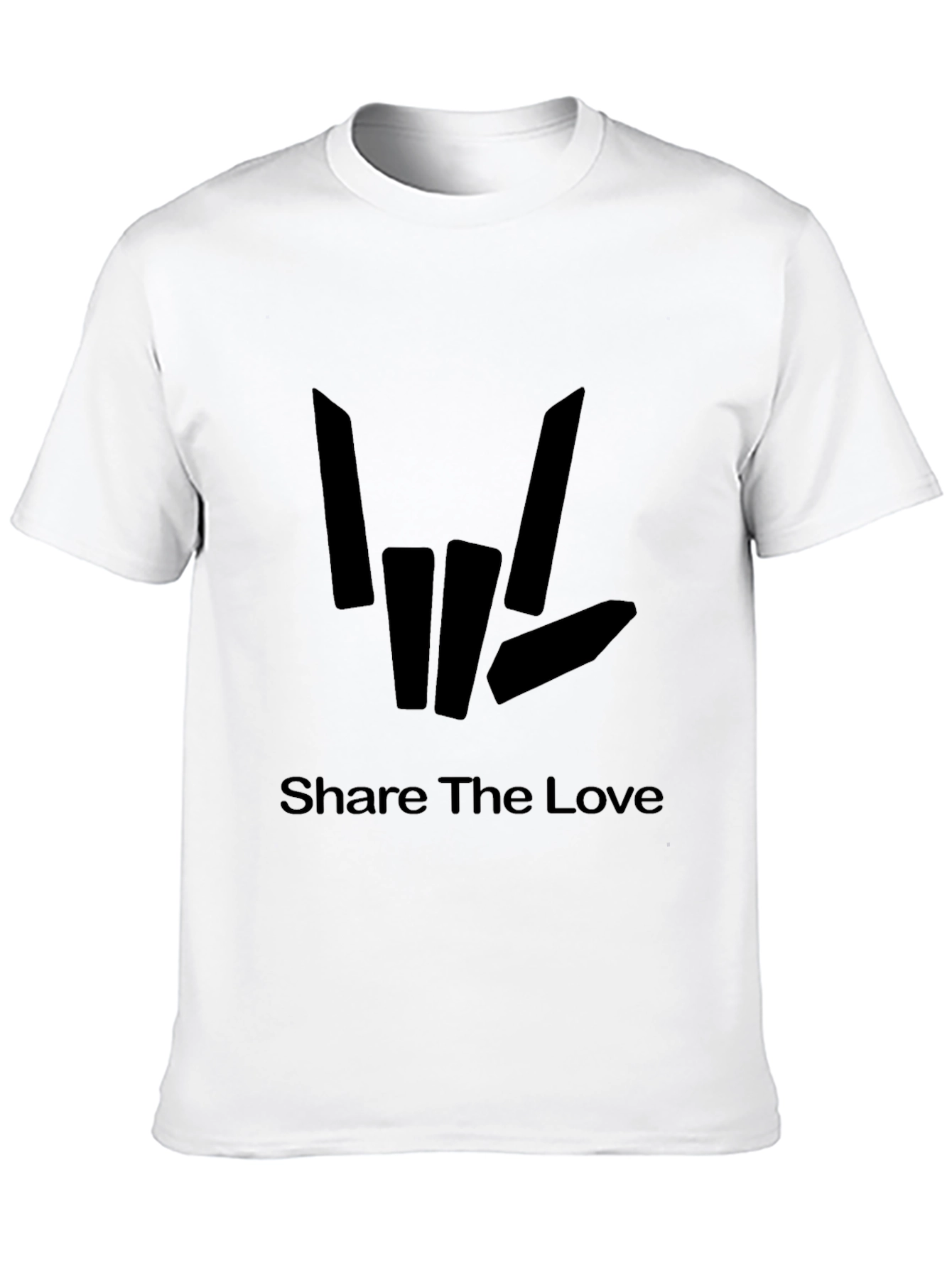 Share The Love T-Shirt Black Graphic Tee