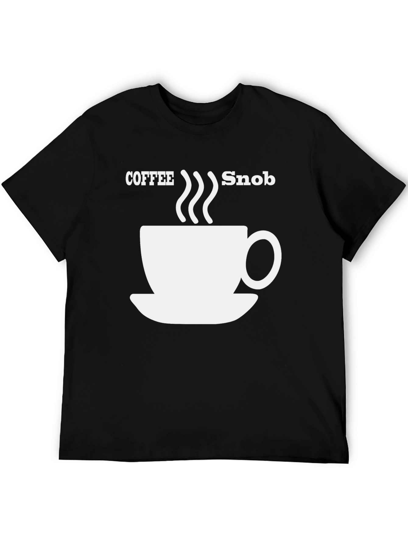 Coffee Snob Graphic Tee - Black
