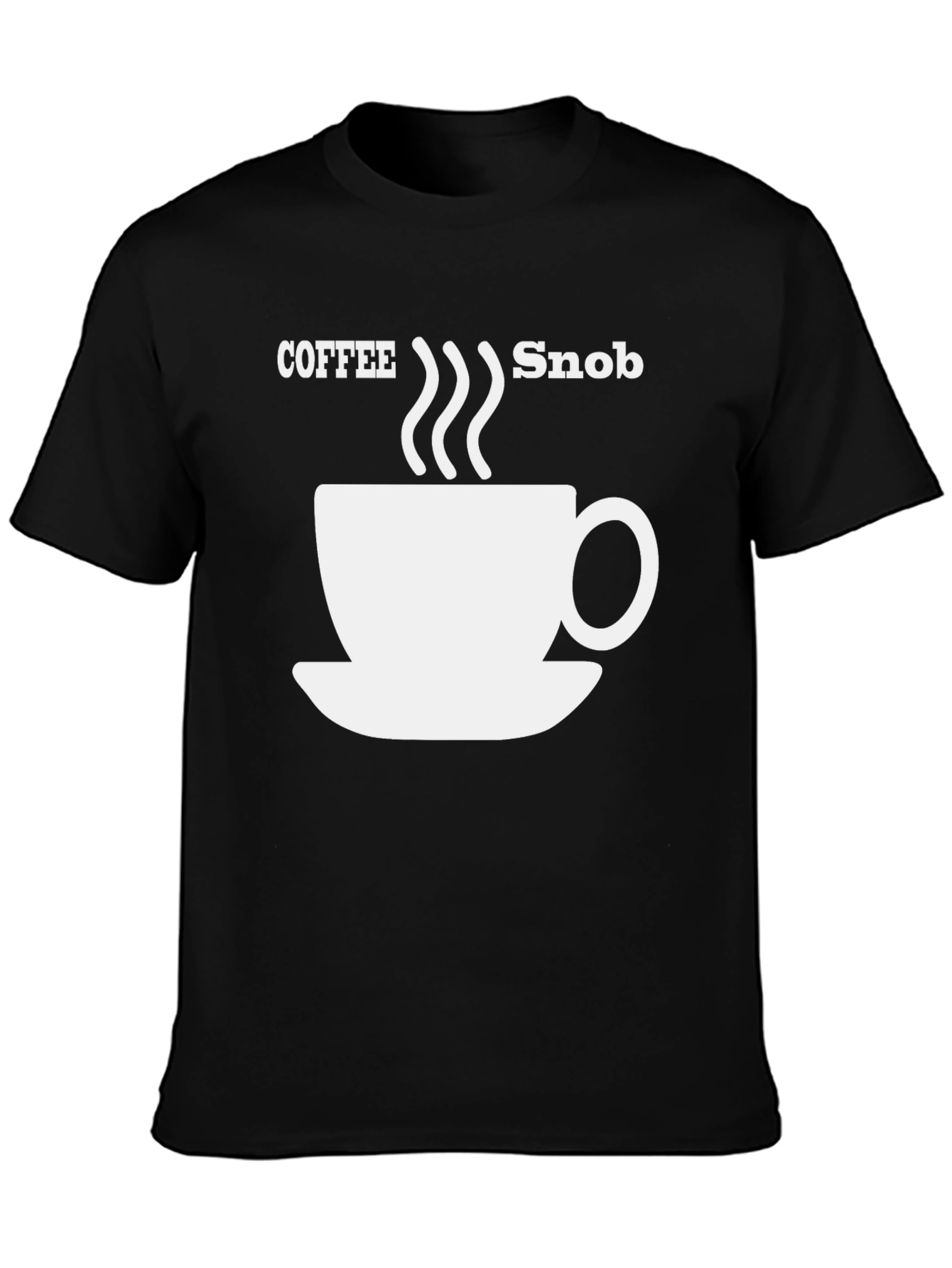 Coffee Snob Graphic Tee - Black