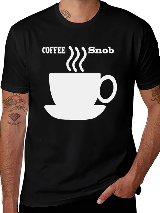 Coffee Snob Graphic Tee - Black