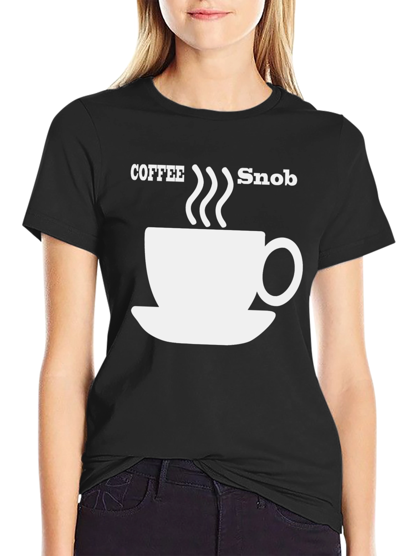 Coffee Snob Graphic Tee - Black