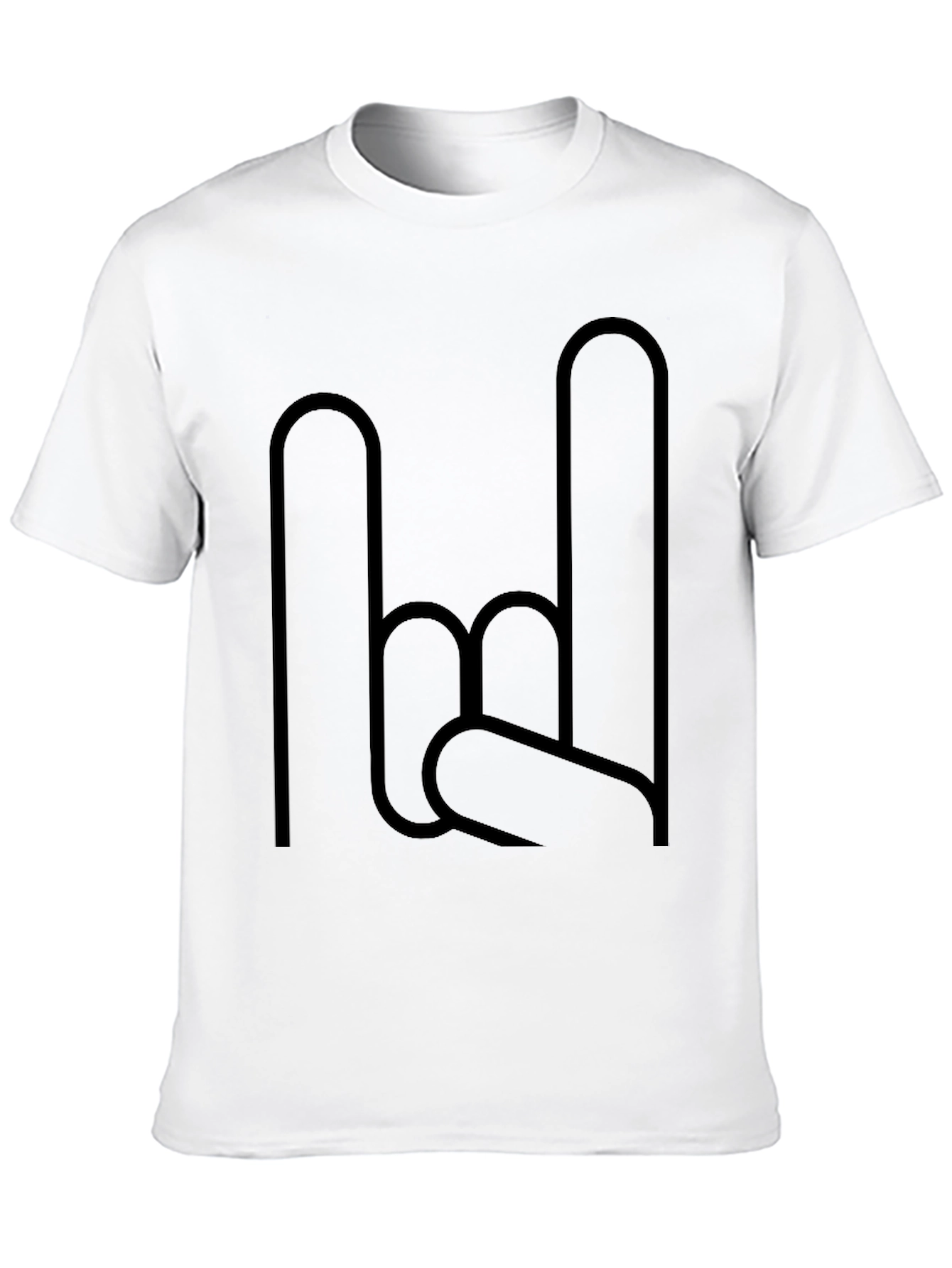 Rock On Graphic Black T-Shirt