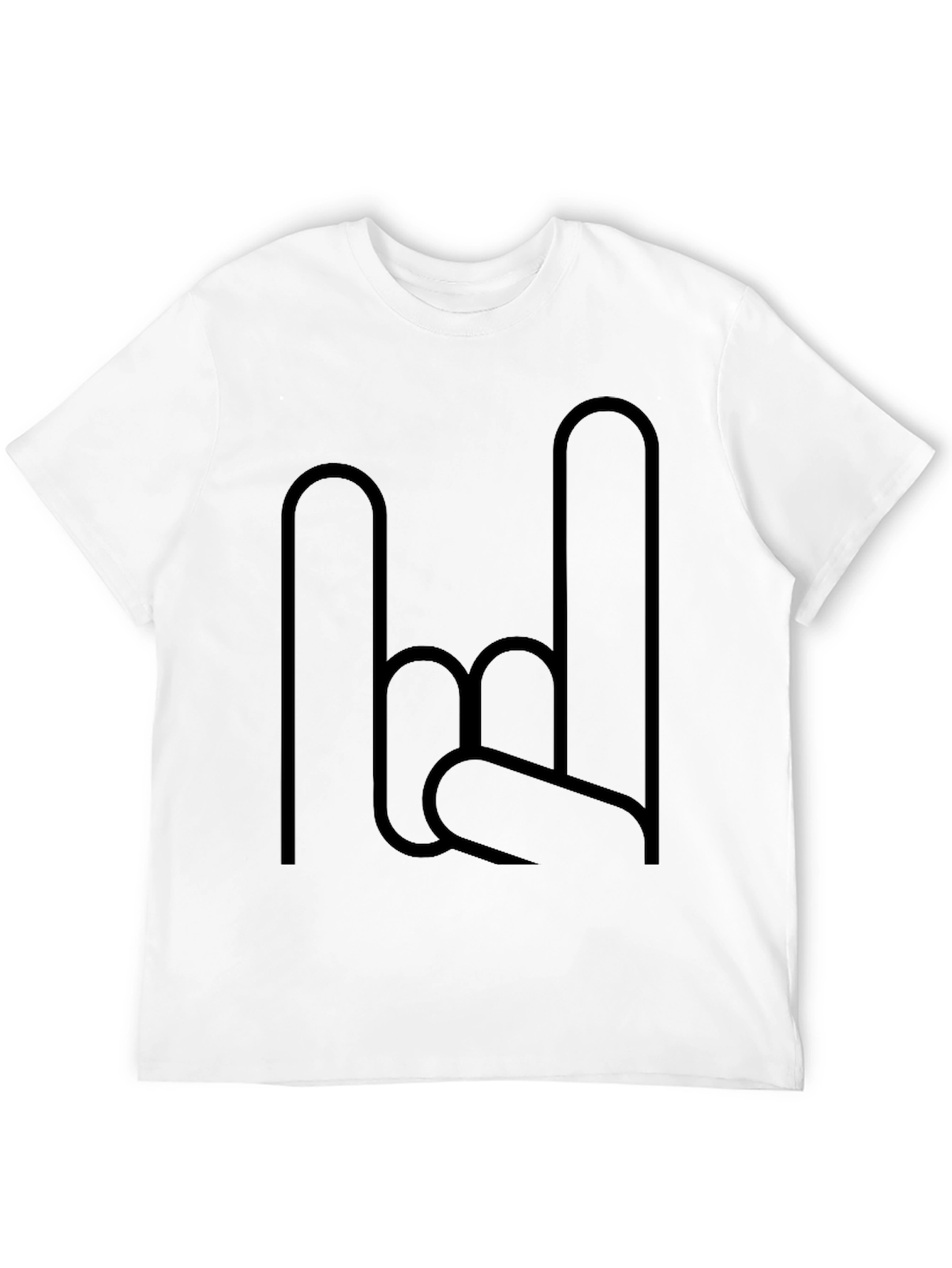 Rock On Graphic Black T-Shirt