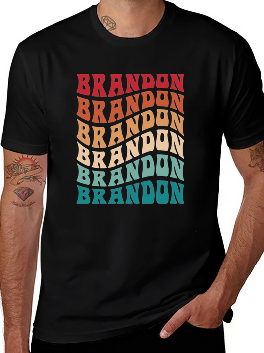 Retro Brandon T-Shirt - Custom Name Design