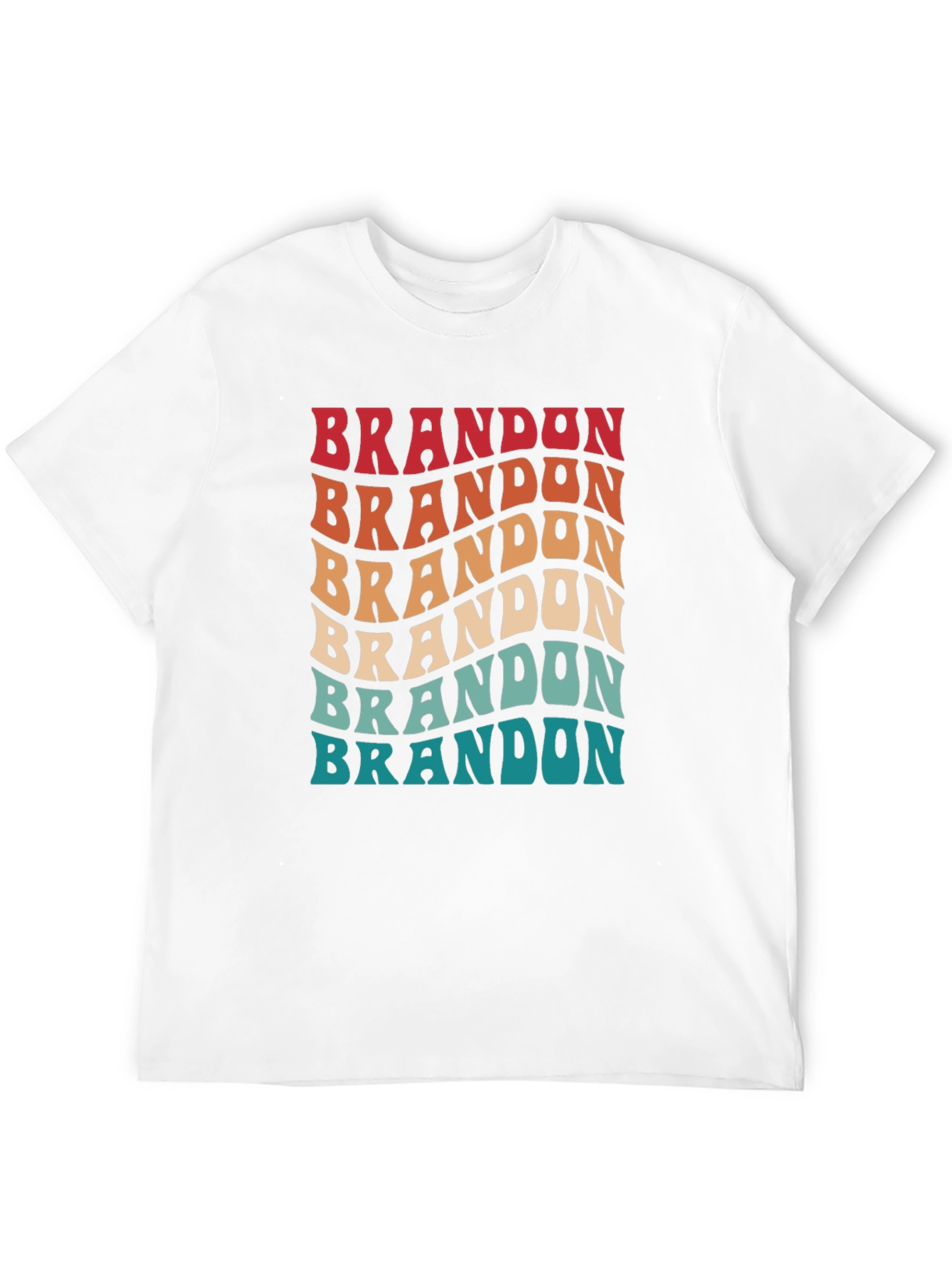 Retro Brandon T-Shirt - Custom Name Design