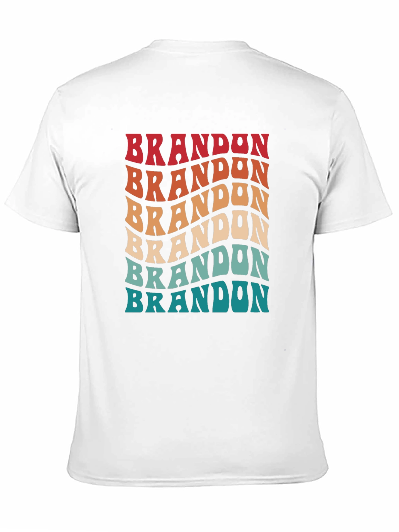 Retro Brandon T-Shirt - Custom Name Design