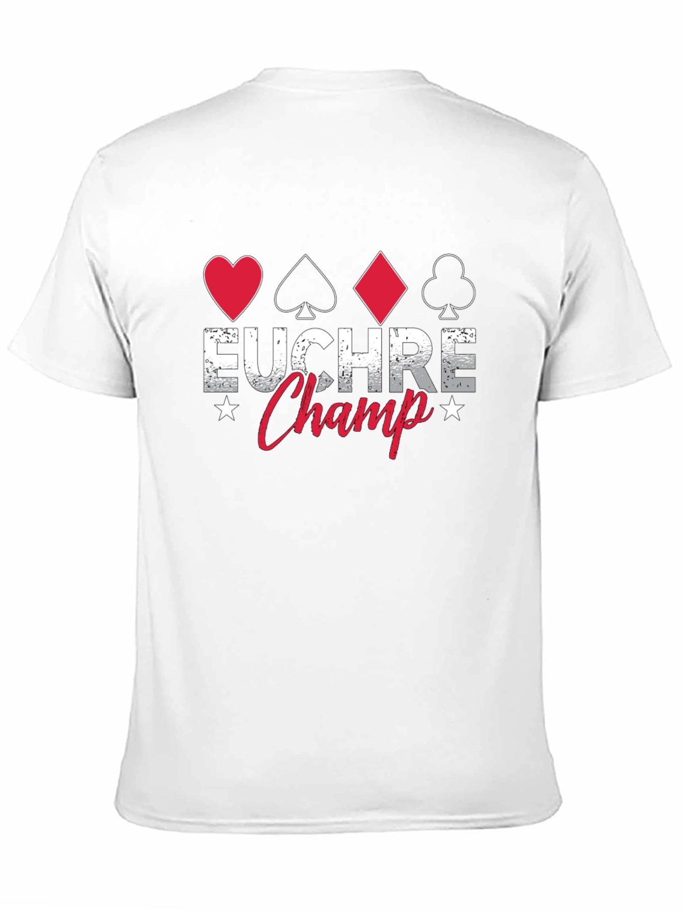 Euchre Champ Graphic T-Shirt - Card Game Winner