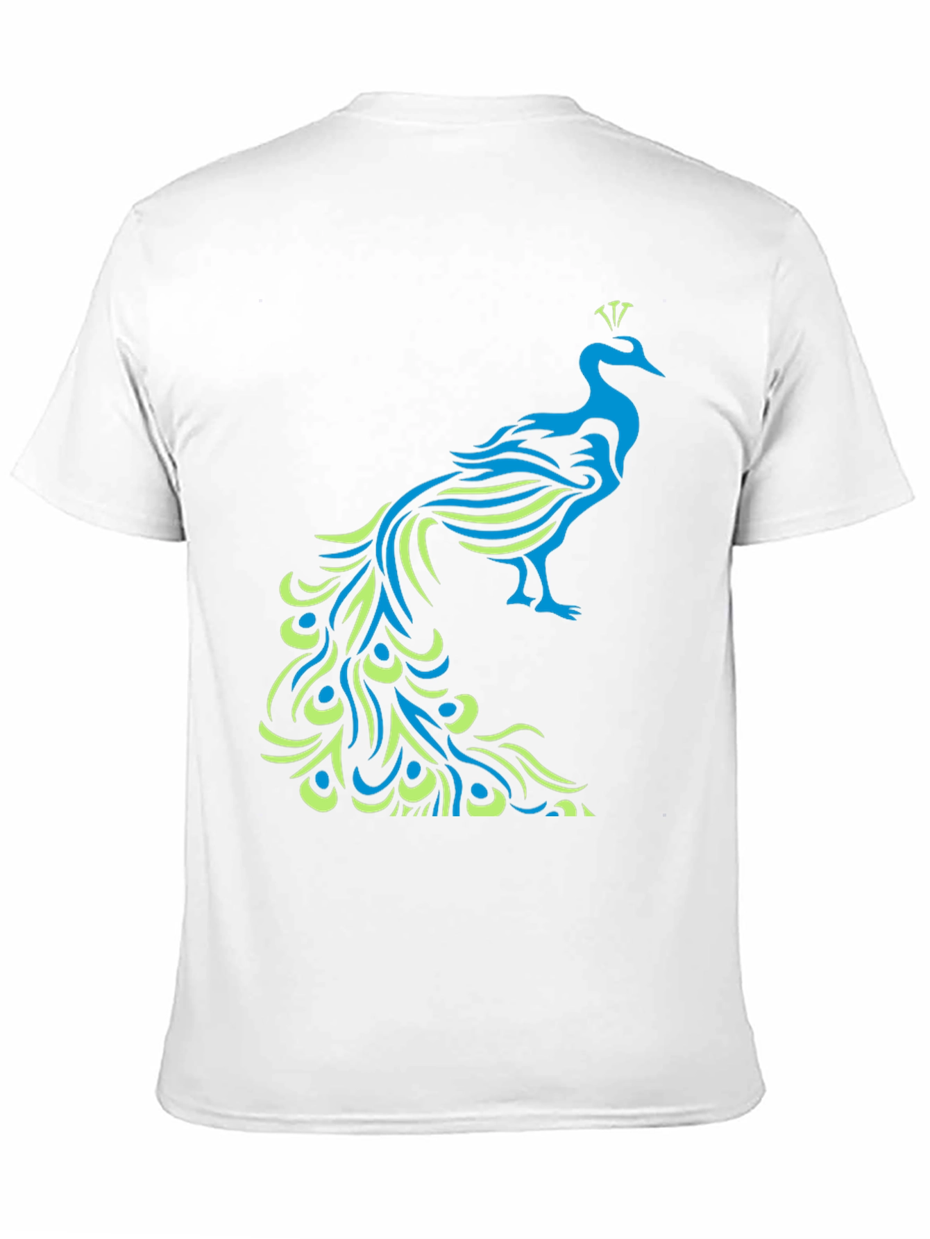 Peacock Graphic Black T-Shirt