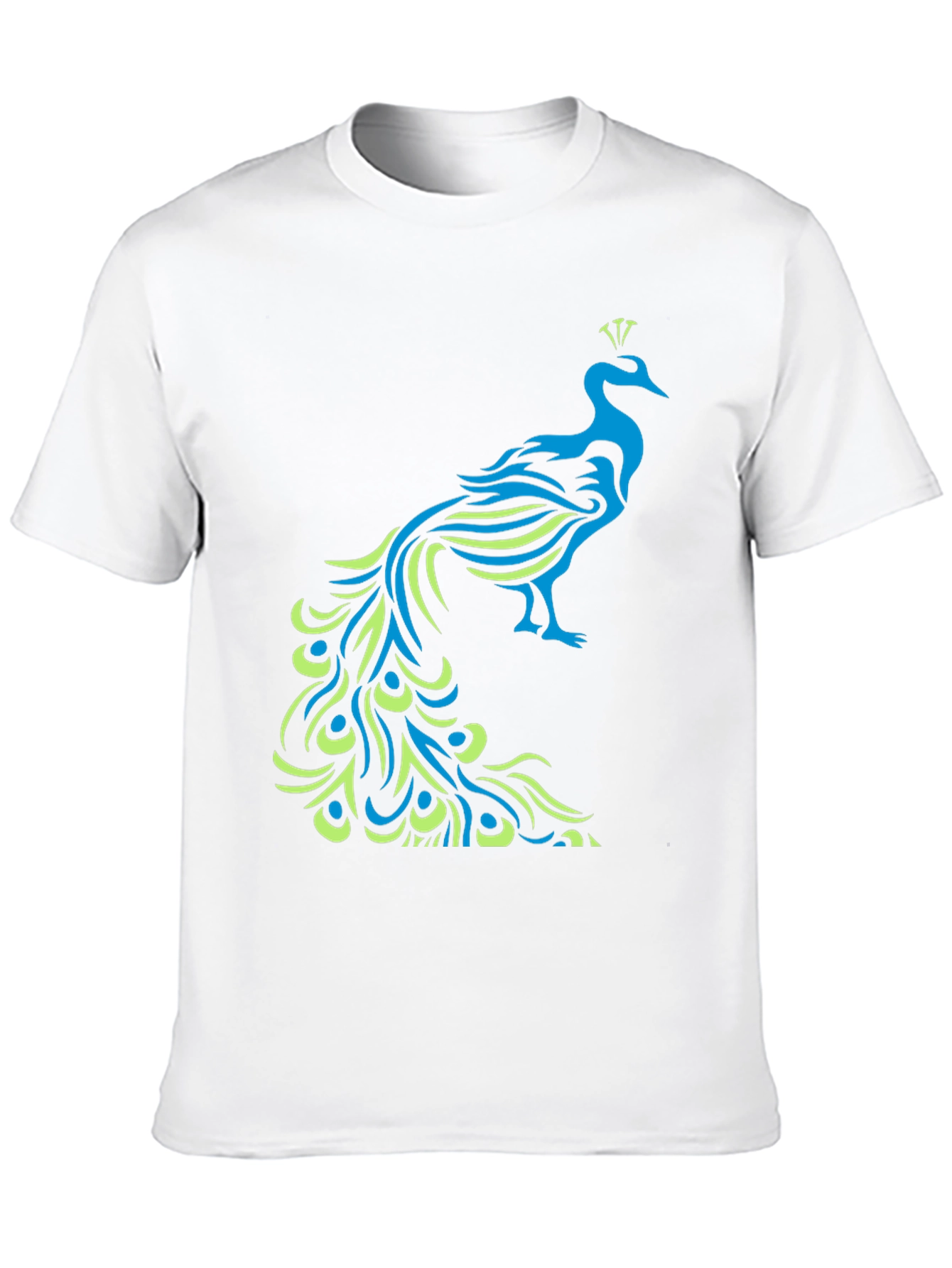Peacock Graphic Black T-Shirt