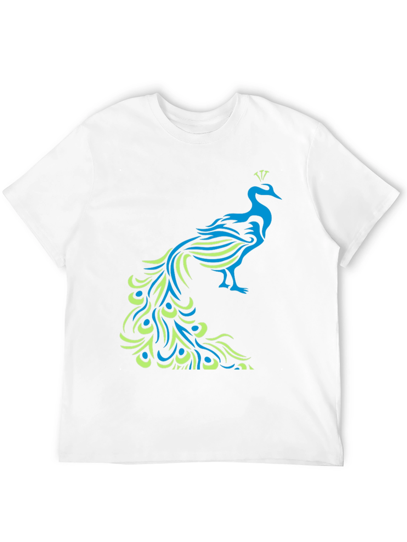 Peacock Graphic Black T-Shirt