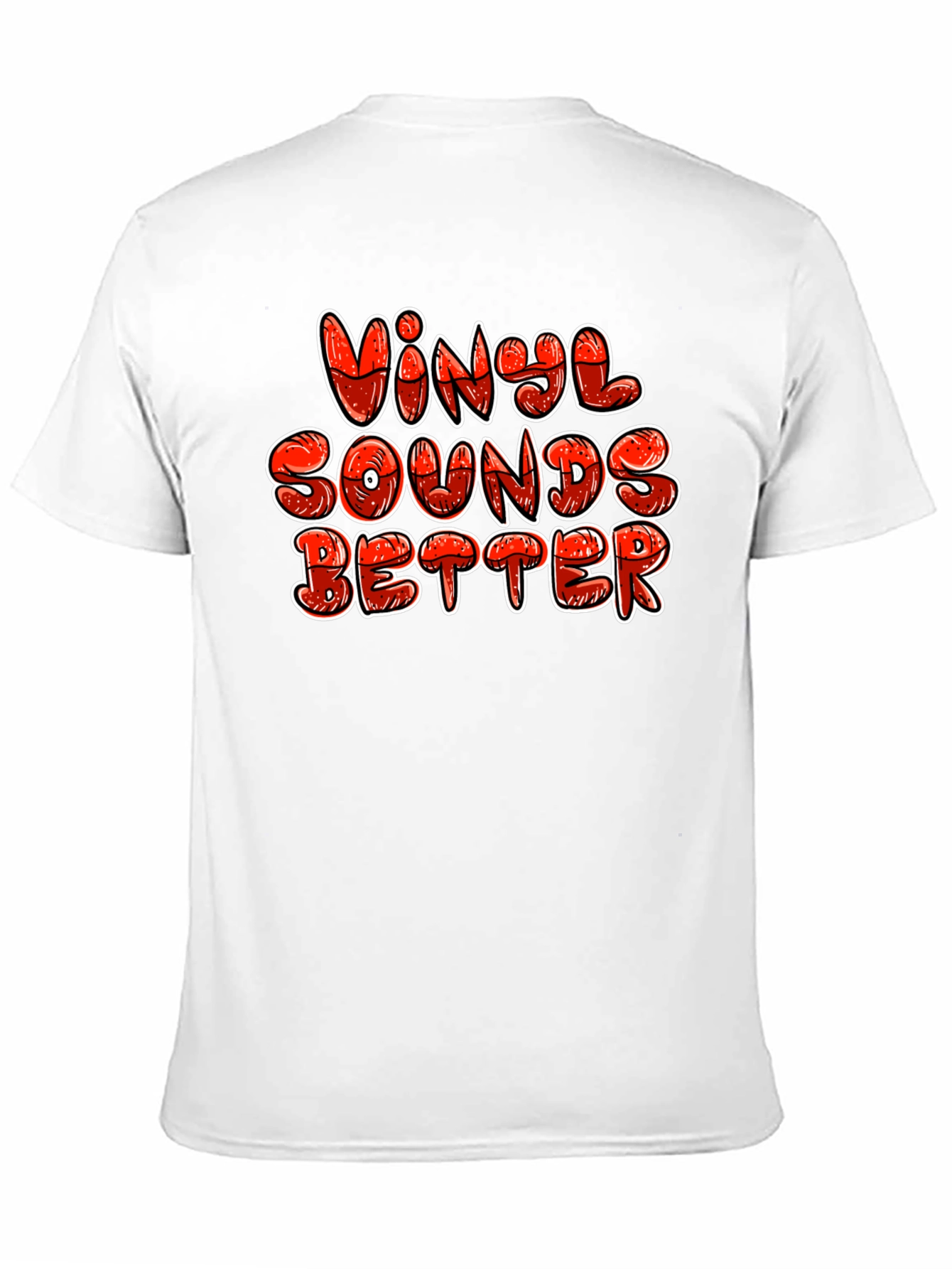 Vinyl Sounds Better Graphic Tee - Black Cotton T-Shirt