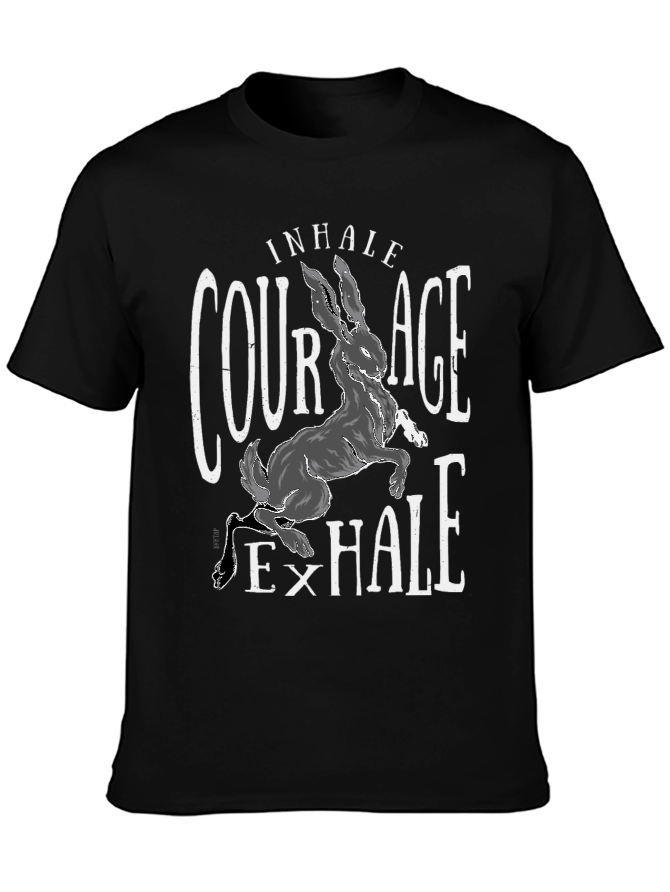 Courage Hare T-Shirt - Inhale Exhale
