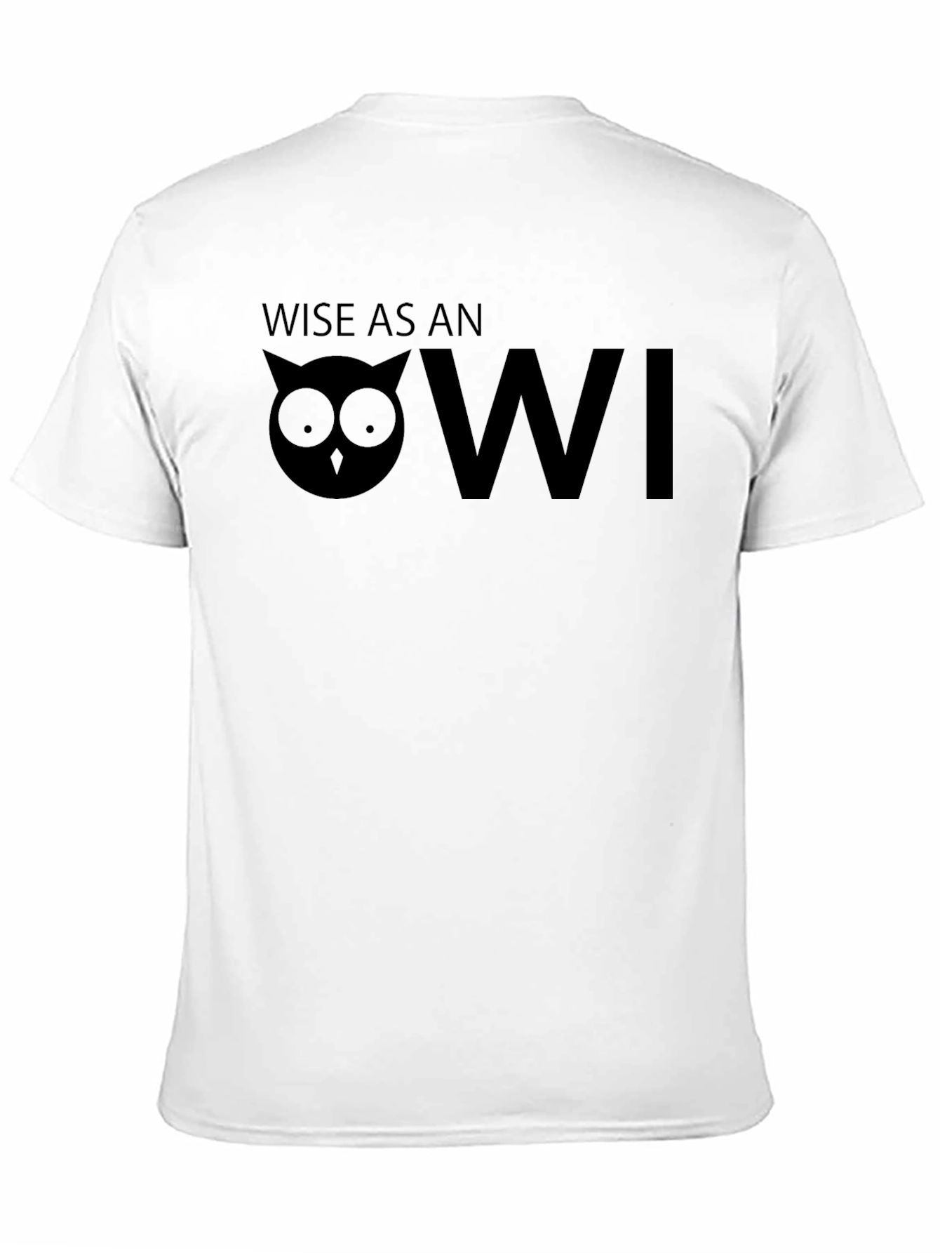 Wise Owl Graphic Tee - Mens Black T-Shirt