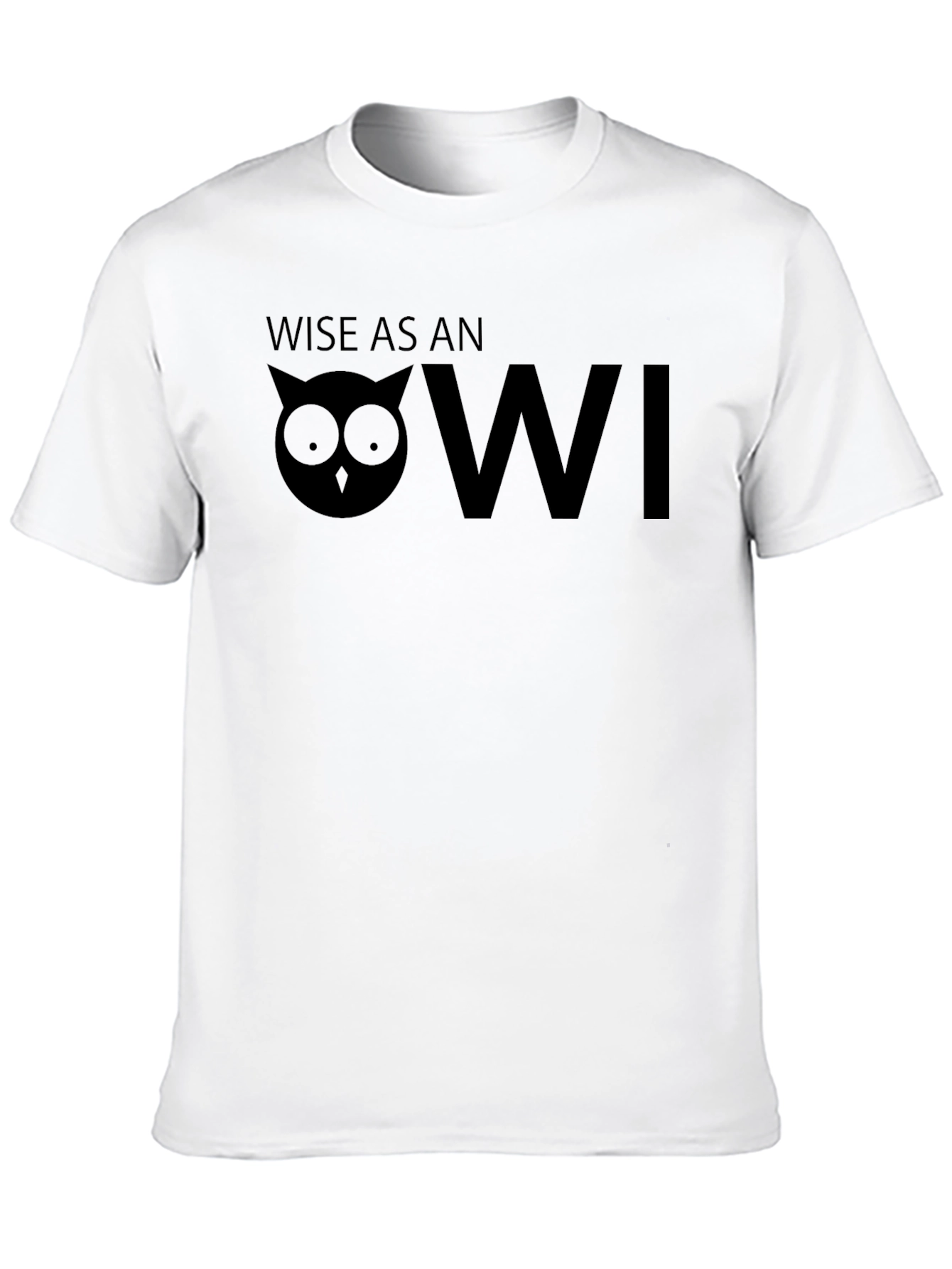 Wise Owl Graphic Tee - Mens Black T-Shirt