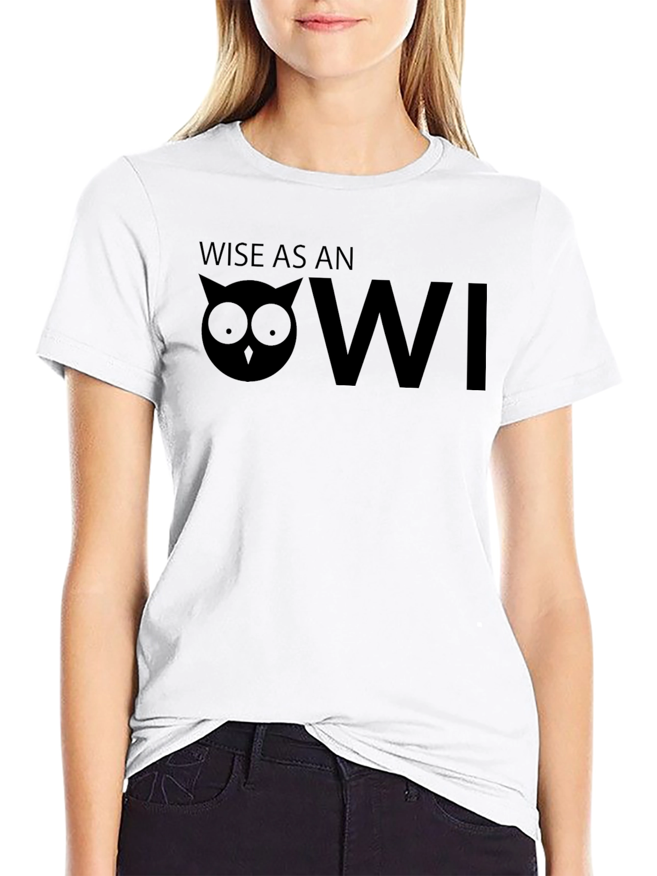Wise Owl Graphic Tee - Mens Black T-Shirt
