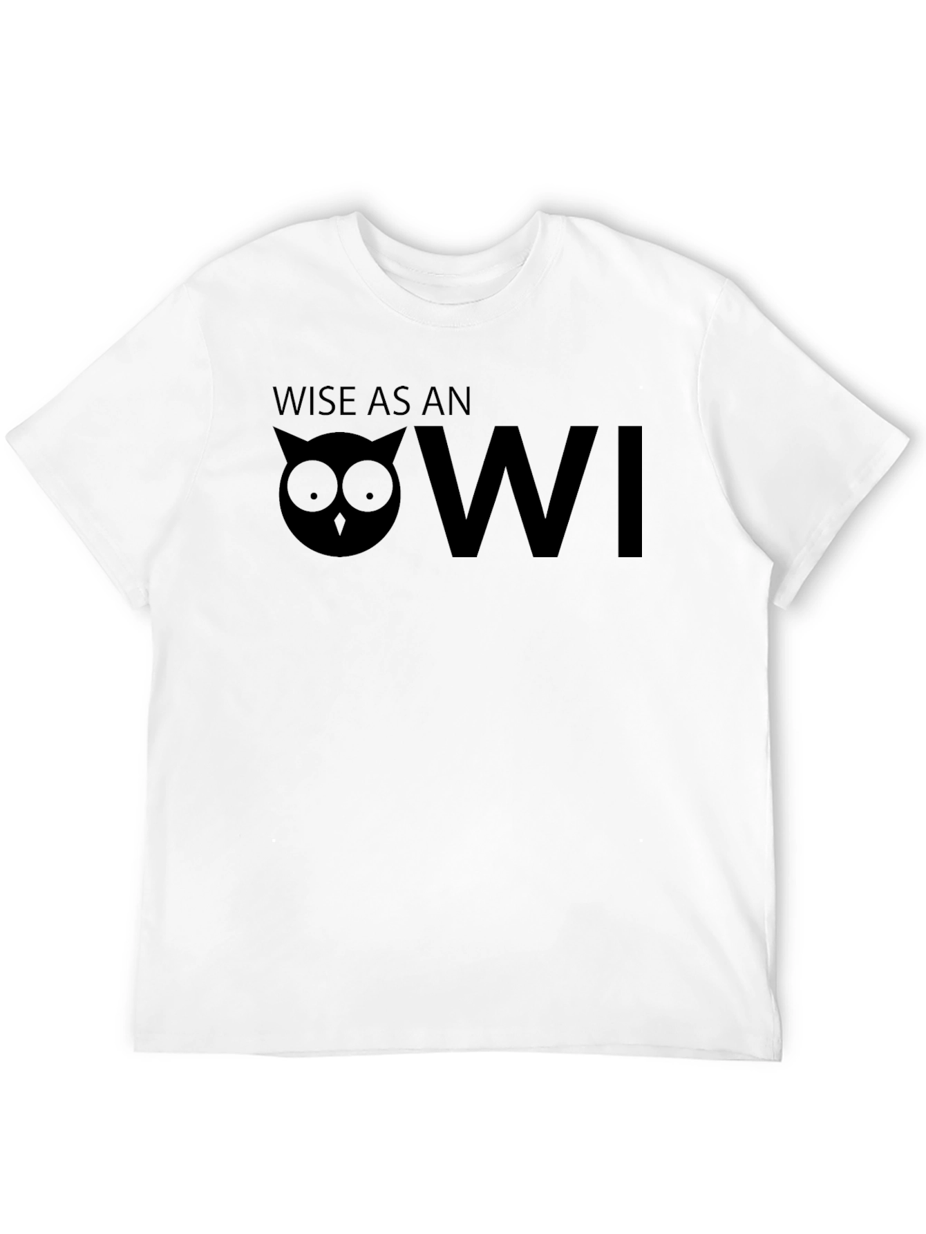 Wise Owl Graphic Tee - Mens Black T-Shirt