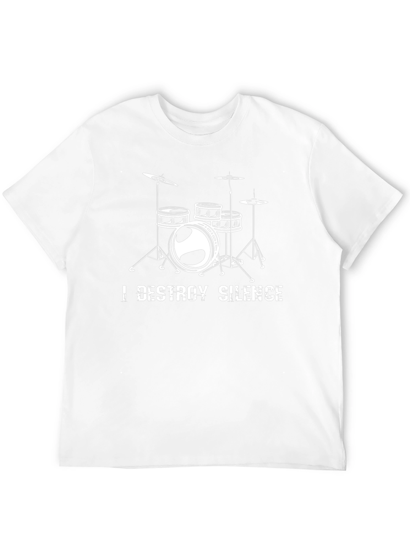 I Destroy Silence Drum Kit Graphic Tee