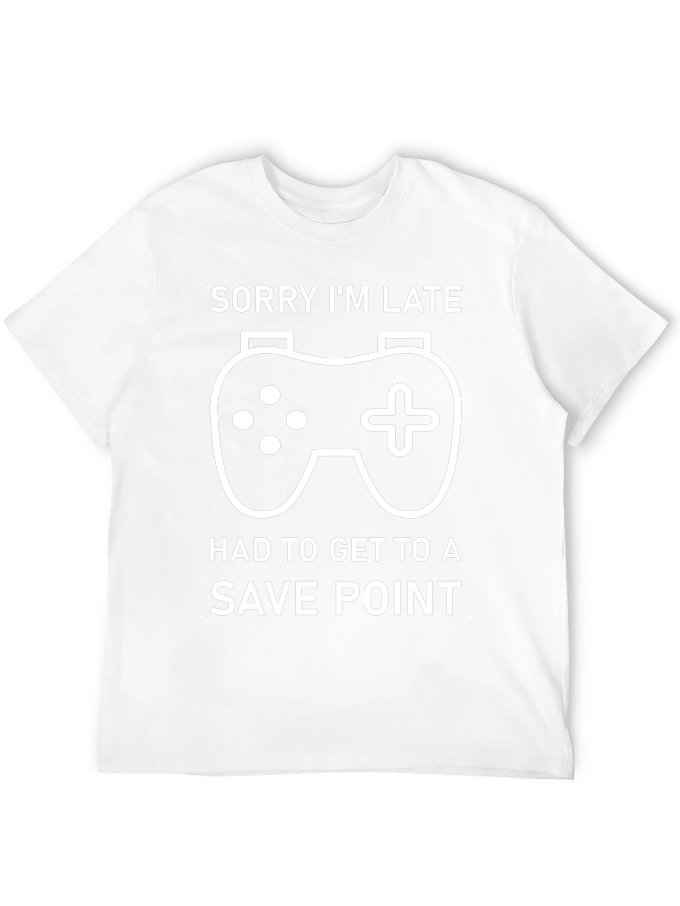 Gamer T-Shirt: Sorry Im Late Save Point Tee