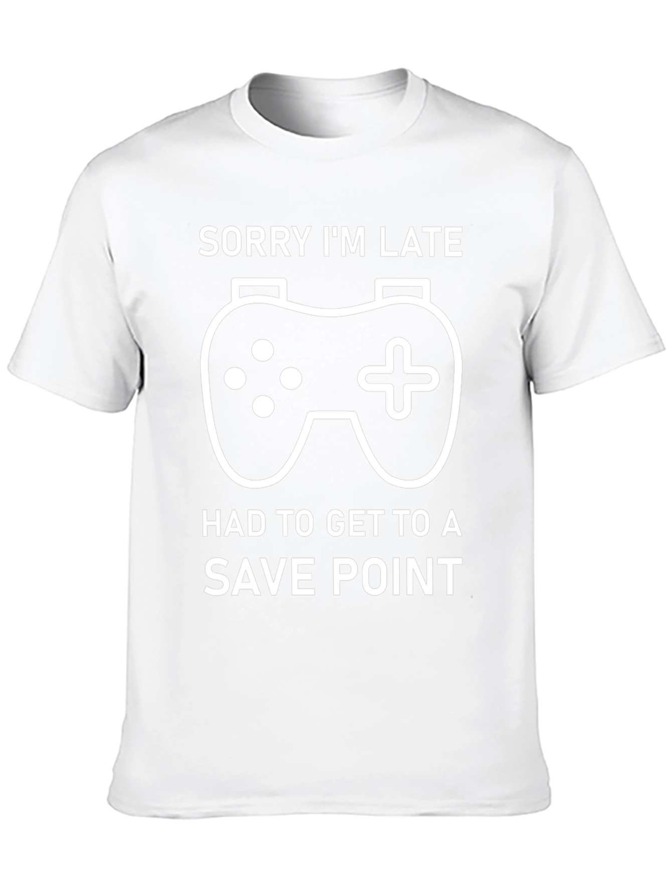 Gamer T-Shirt: Sorry Im Late Save Point Tee