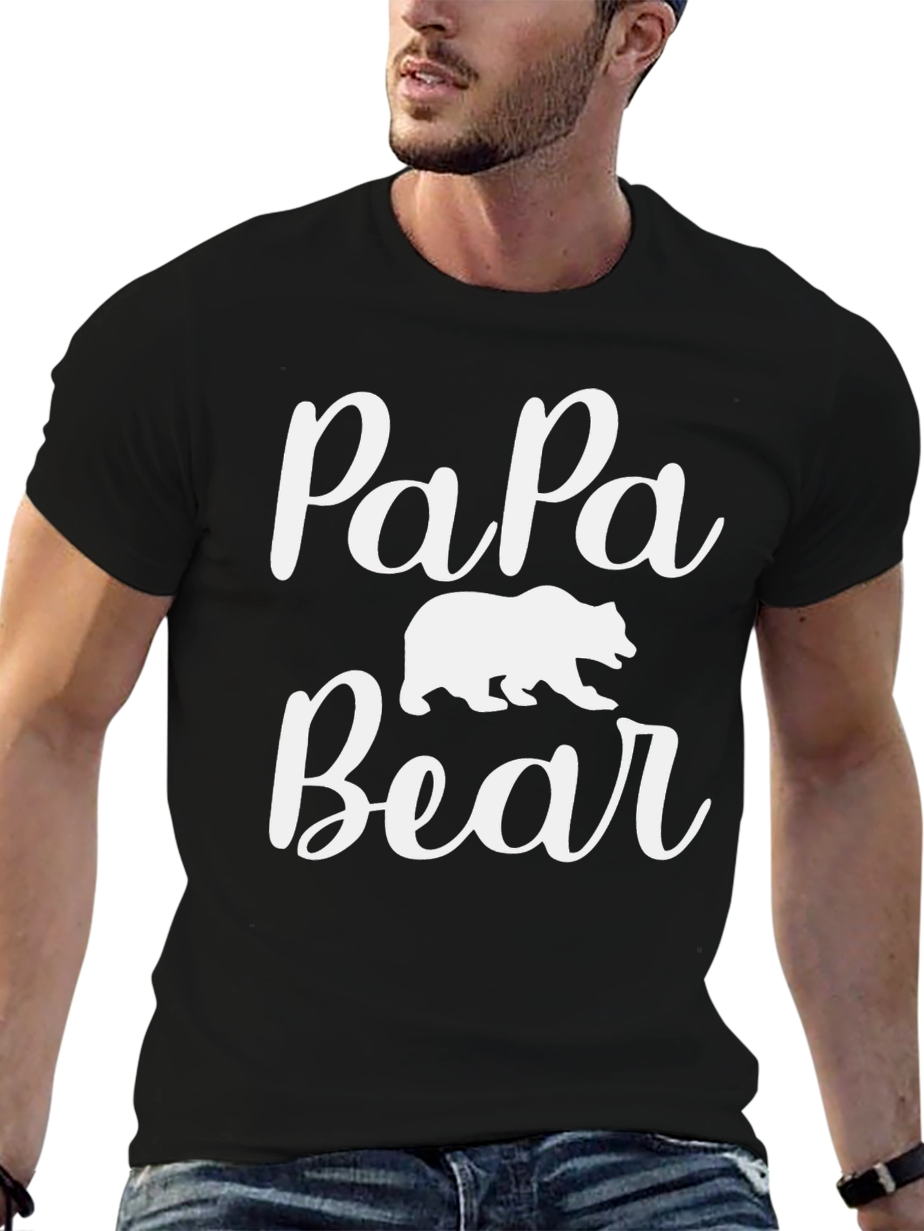 Papa Bear Graphic Tee - Fathers Day Gift