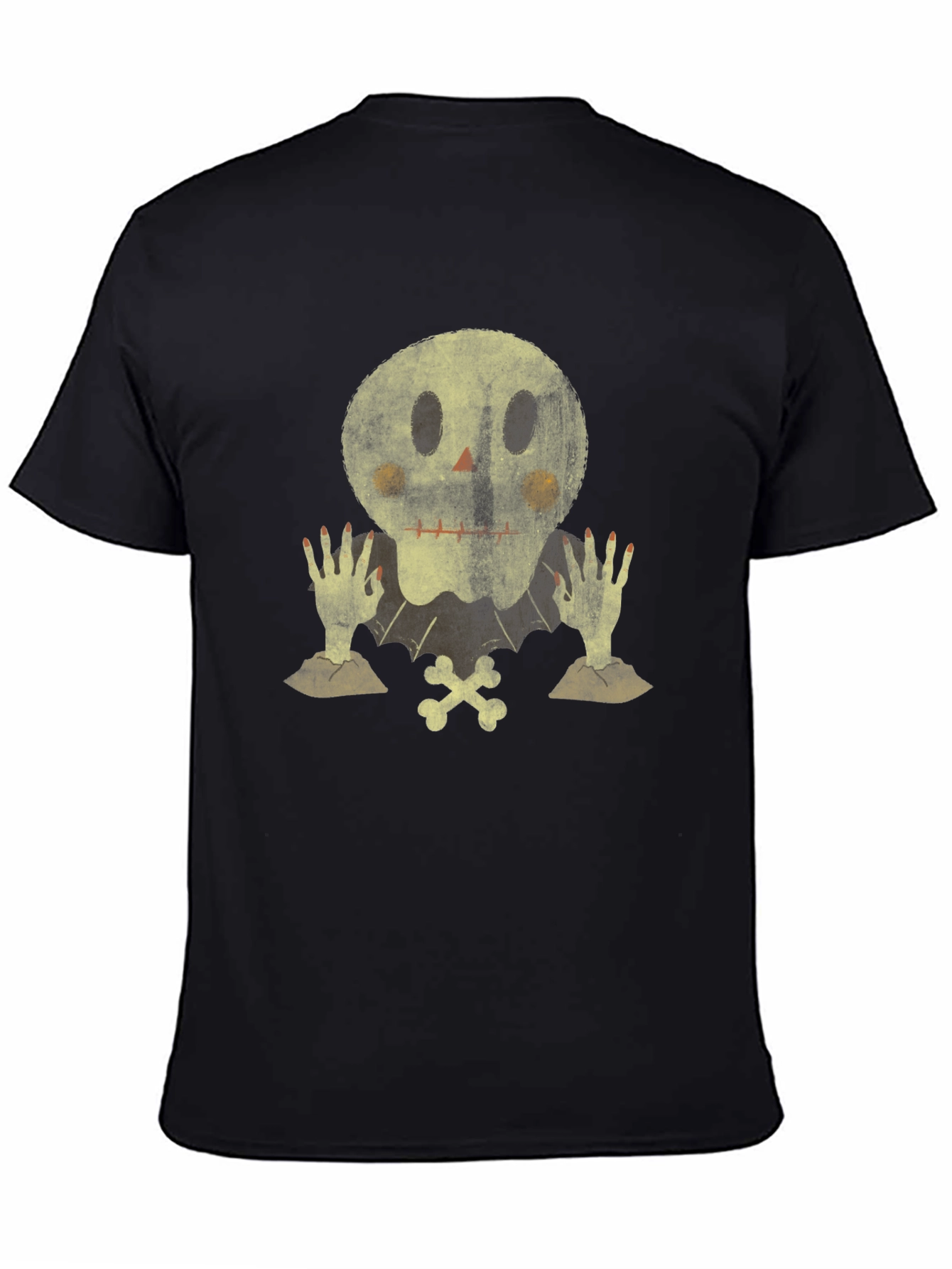 Spooky Skull Graphic Tee - Halloween Ready