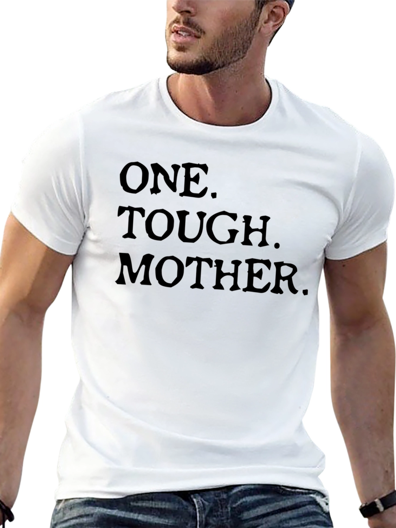 One Tough Mother Black Graphic Tee