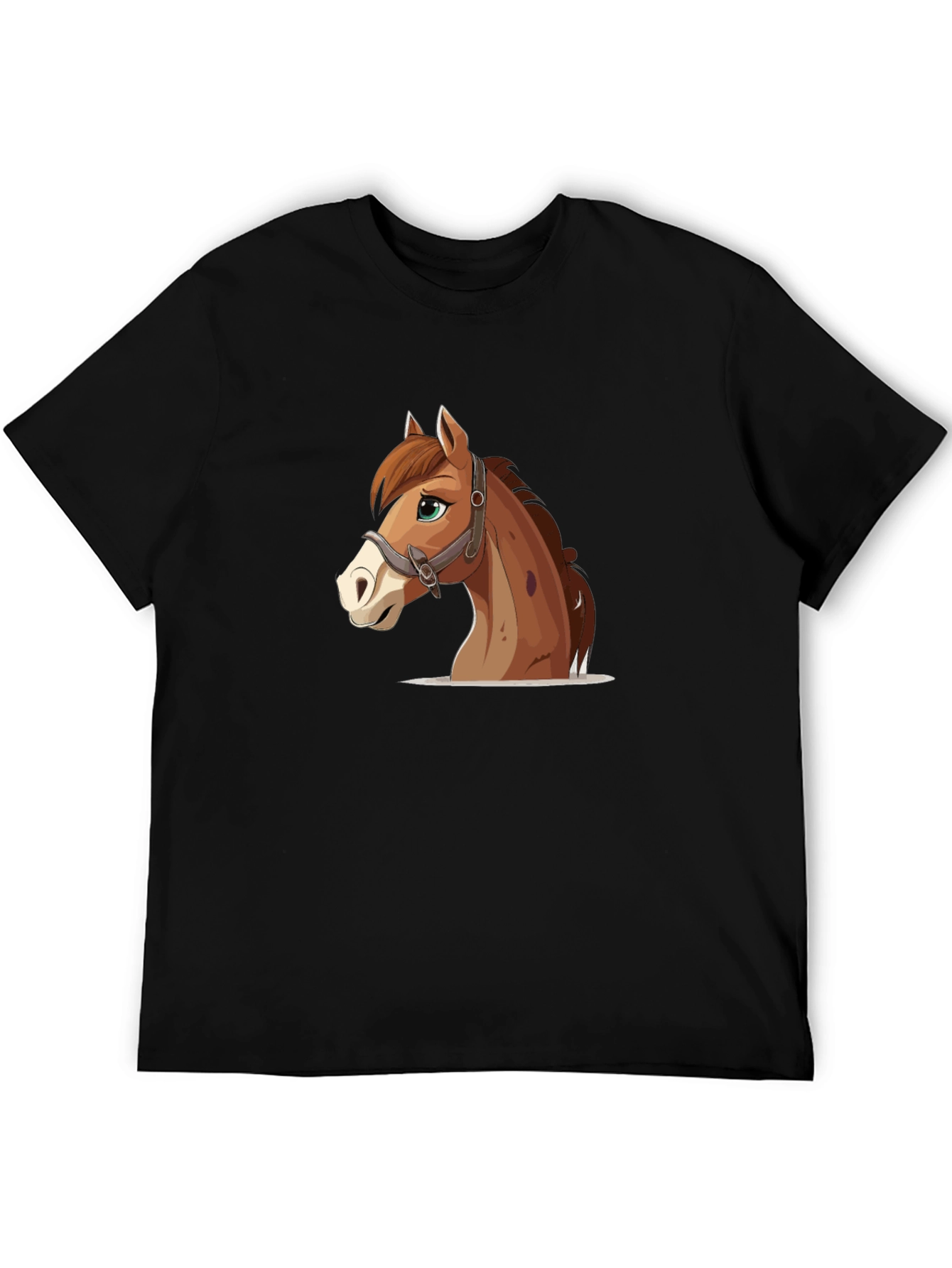Horse Graphic Tee - Black Unisex T-Shirt