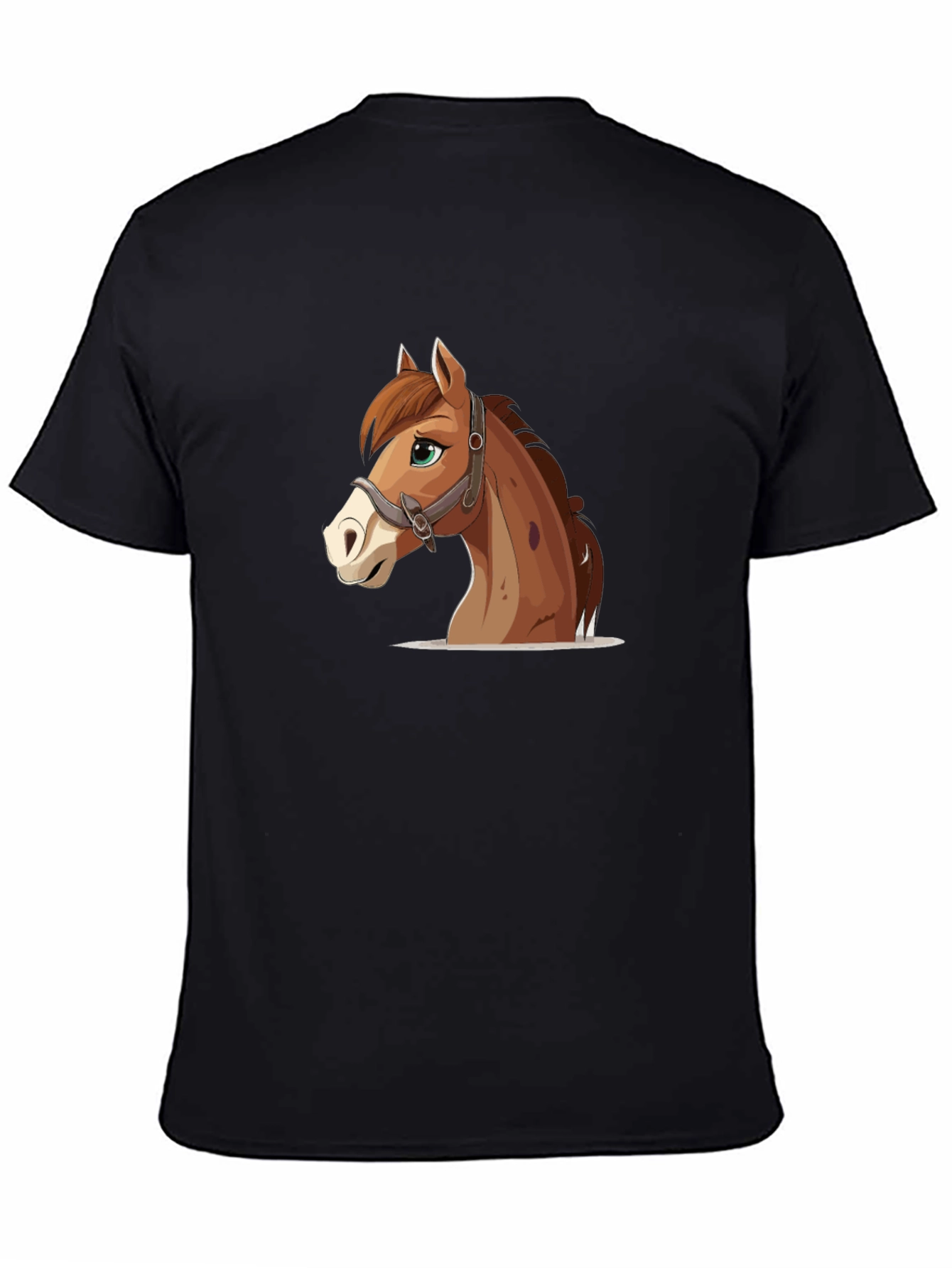 Horse Graphic Tee - Black Unisex T-Shirt